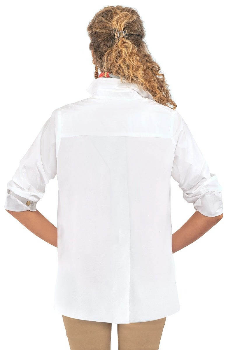 9-5 Cotton Poplin Shirt White