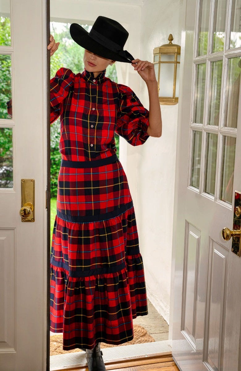 Juliette - Plaidly Cooper - Final Sale Redmulti Plaid