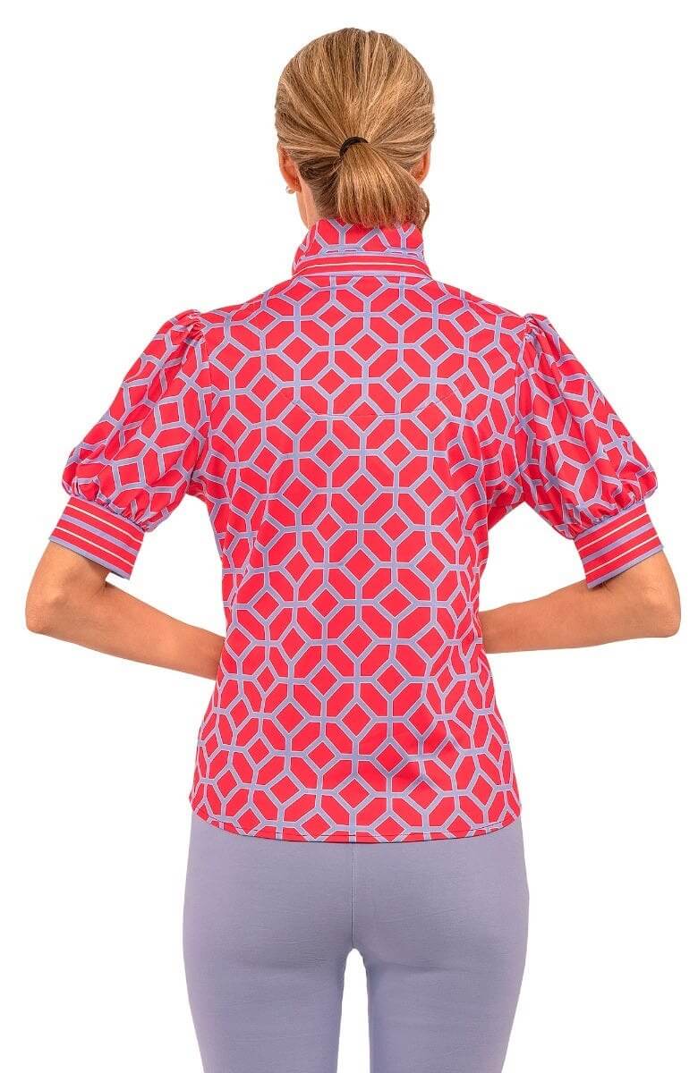 Puff Top - Lucy In The Sky With Diamonds - Final Sale Coral Peri