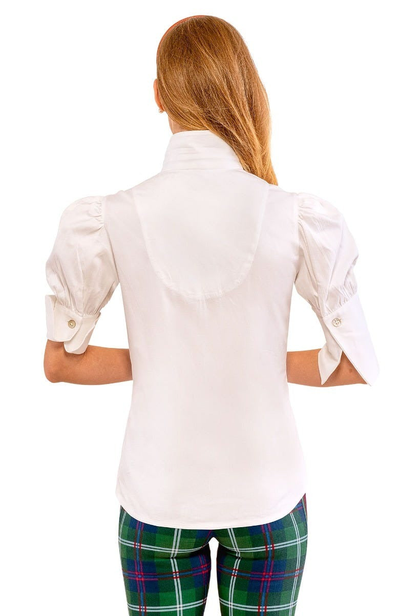 Puff Sleeve Top - Solid White