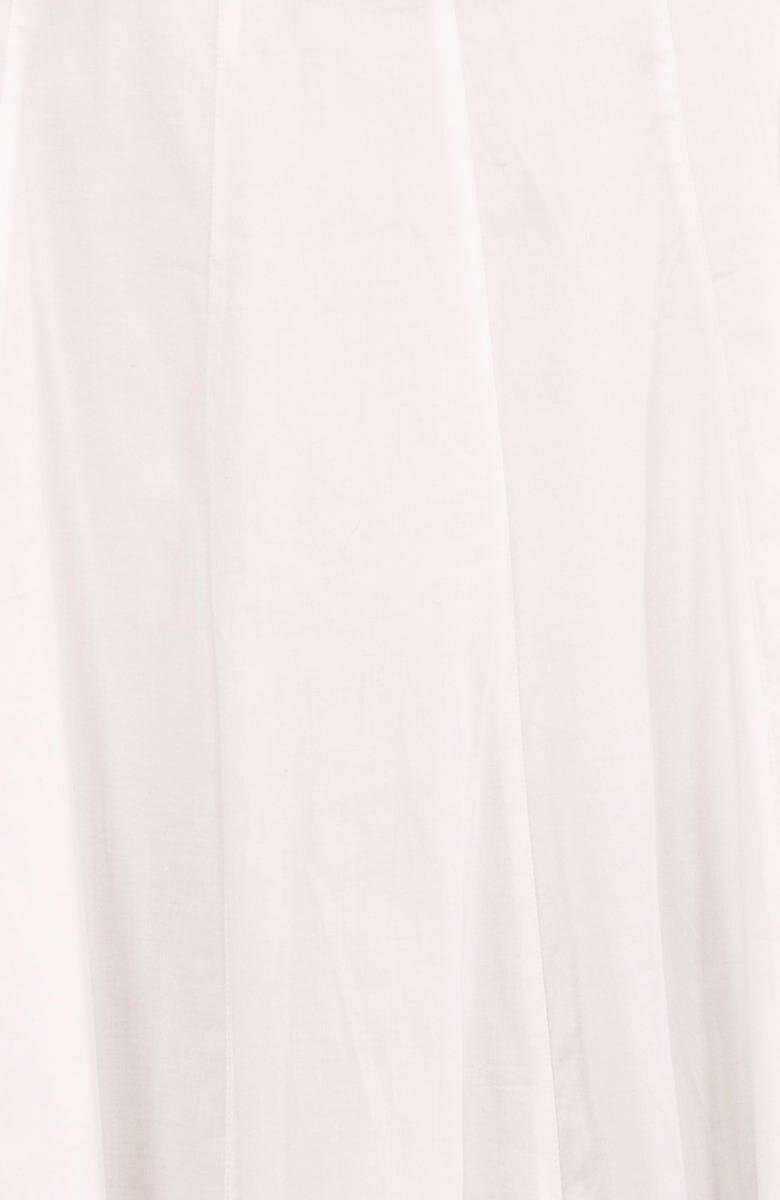 Cotton Swing Seamed Top White