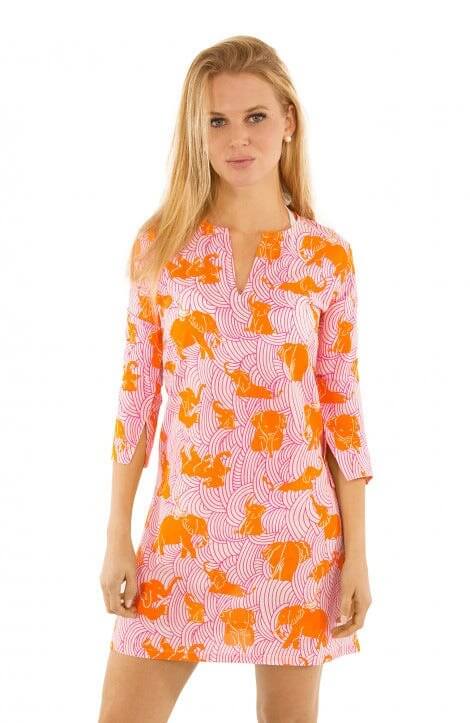 Mommy Cotton Tunic - Trunk Trunk Goose Orange