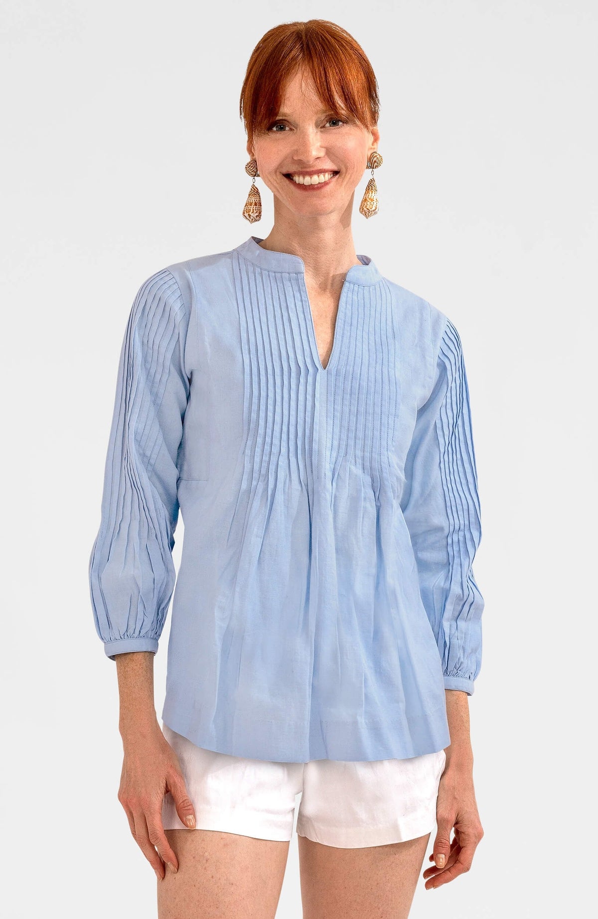 Nip Tuck Tunic - Solid - Final Sale Periwinkle