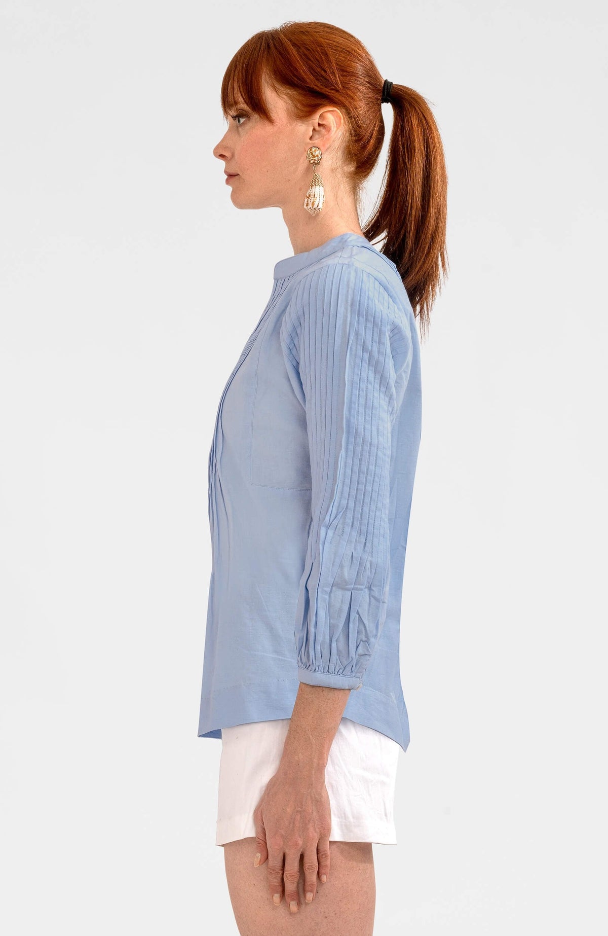 Nip Tuck Tunic - Solid - Final Sale Periwinkle