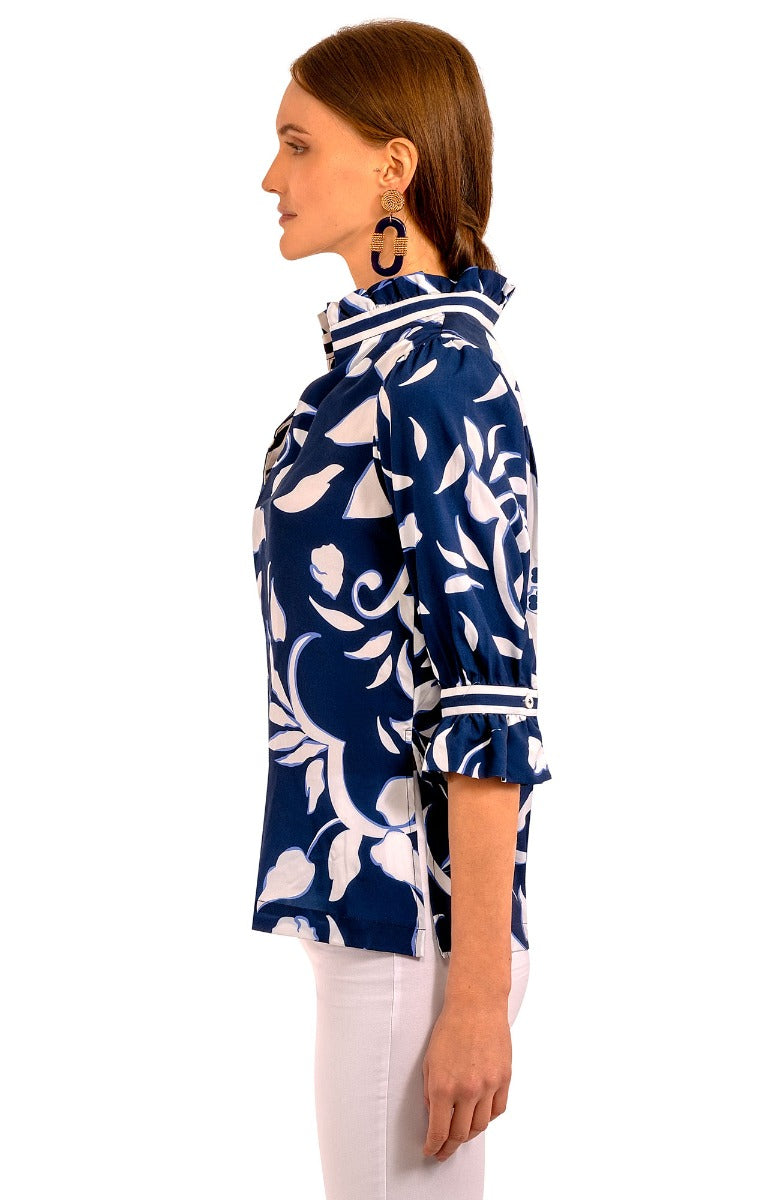 Ruffneck Tunic - Full Bloom - Final Sale