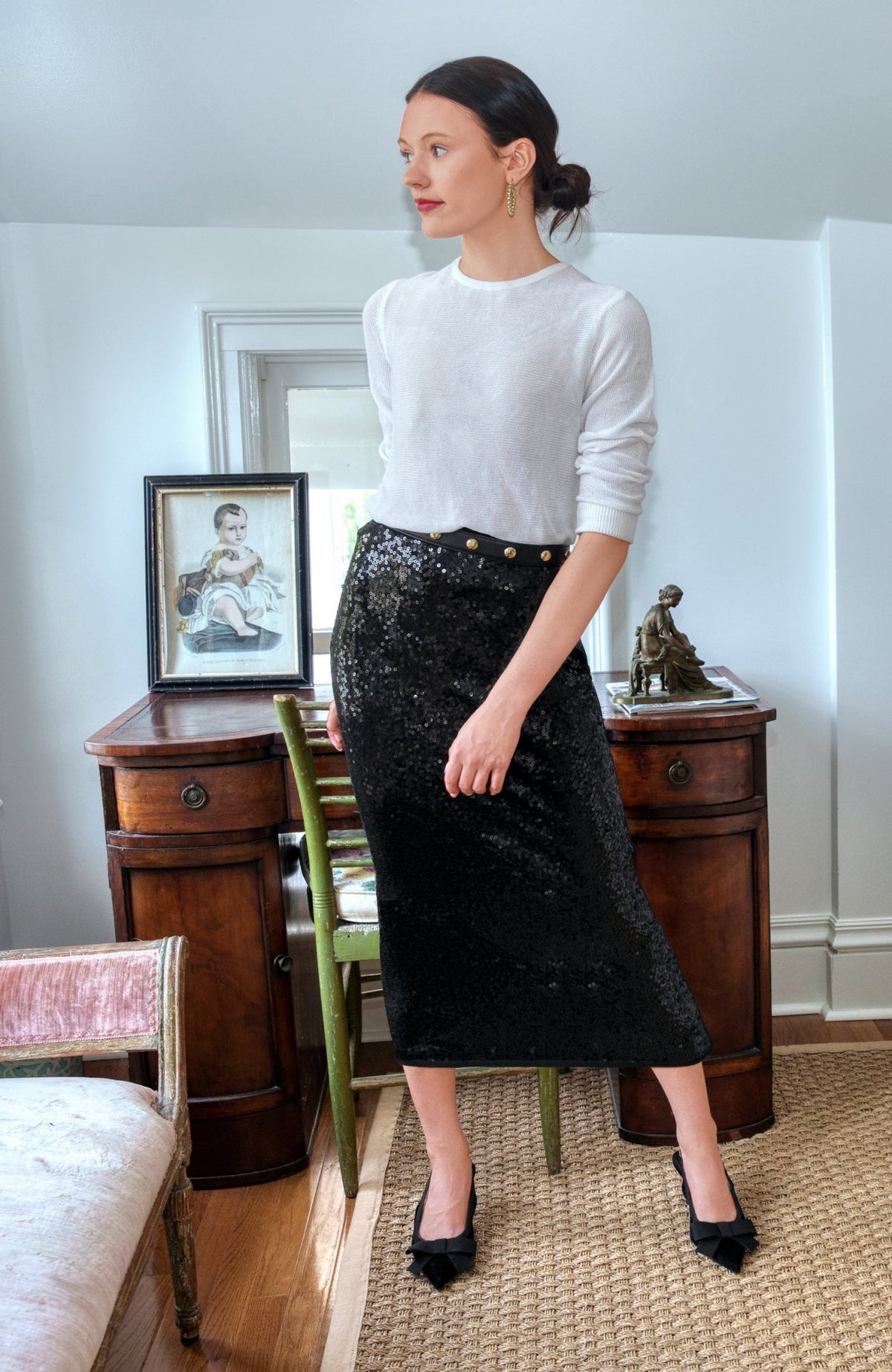 Twinkle Maxi Skirt - Met Ball Twinkle Black