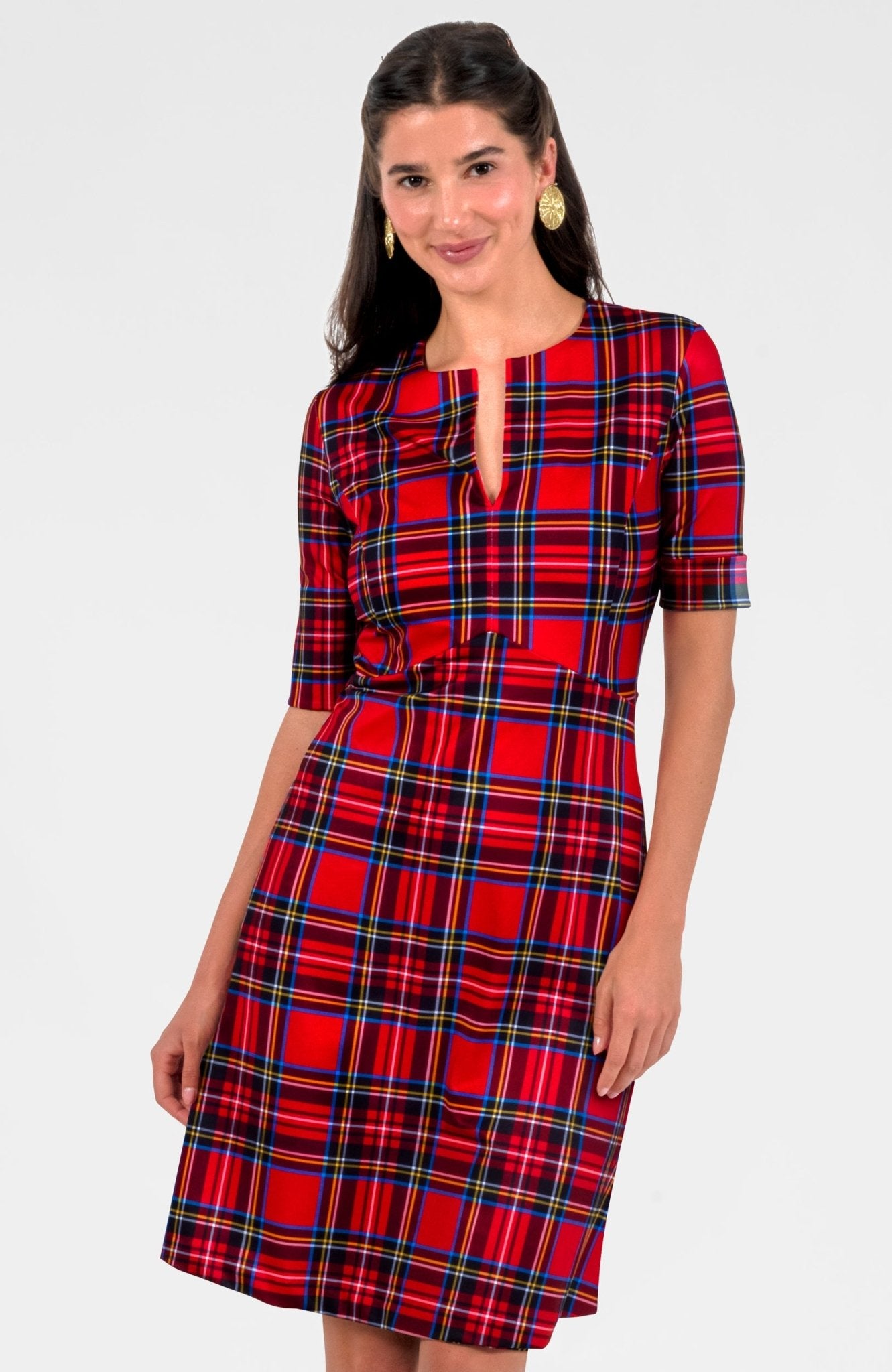 Twirly Whirly Dress - Duke Of York Red Multi