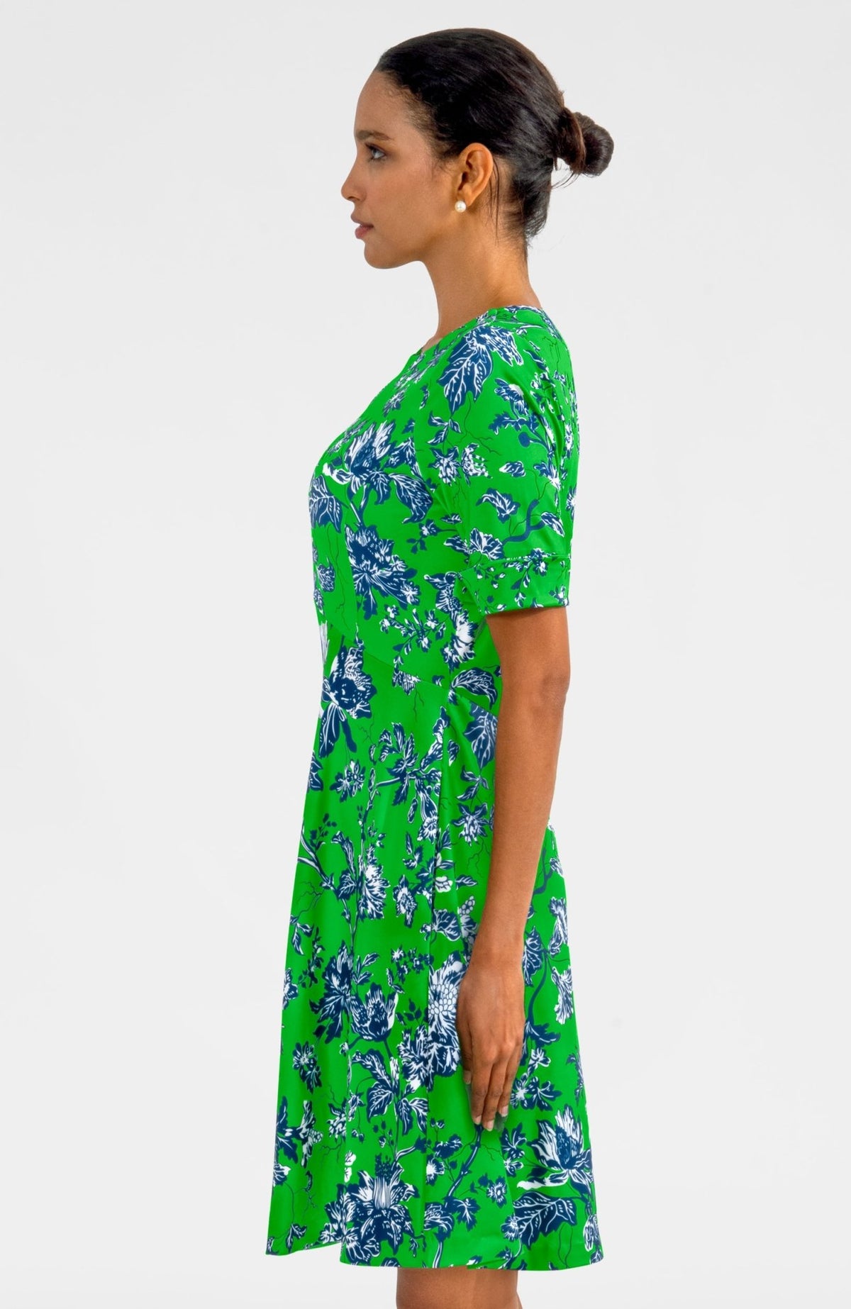 Twirly Whirly Dress - English Garden Kelly