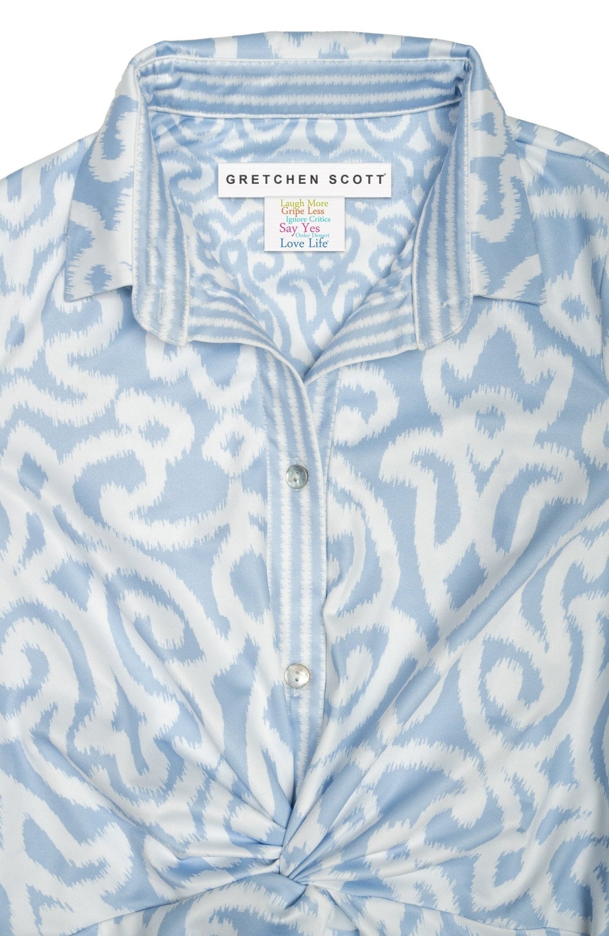 Twist & Shout Dress - Arabesque Light Blue