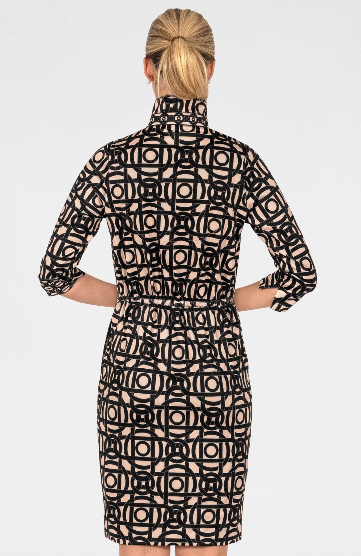 Twist & Shout Dress - Aubazine Black