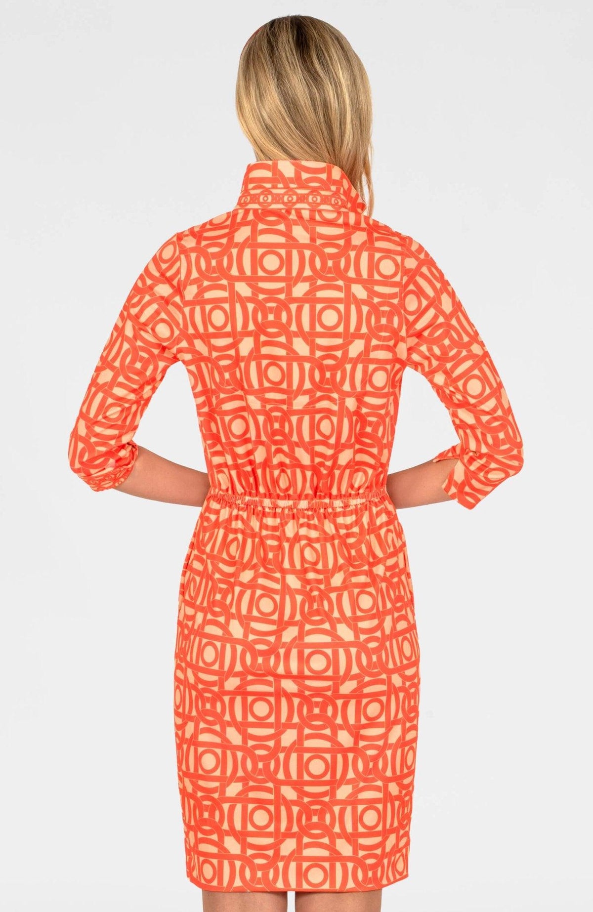 Twist & Shout Dress - Aubazine Coral