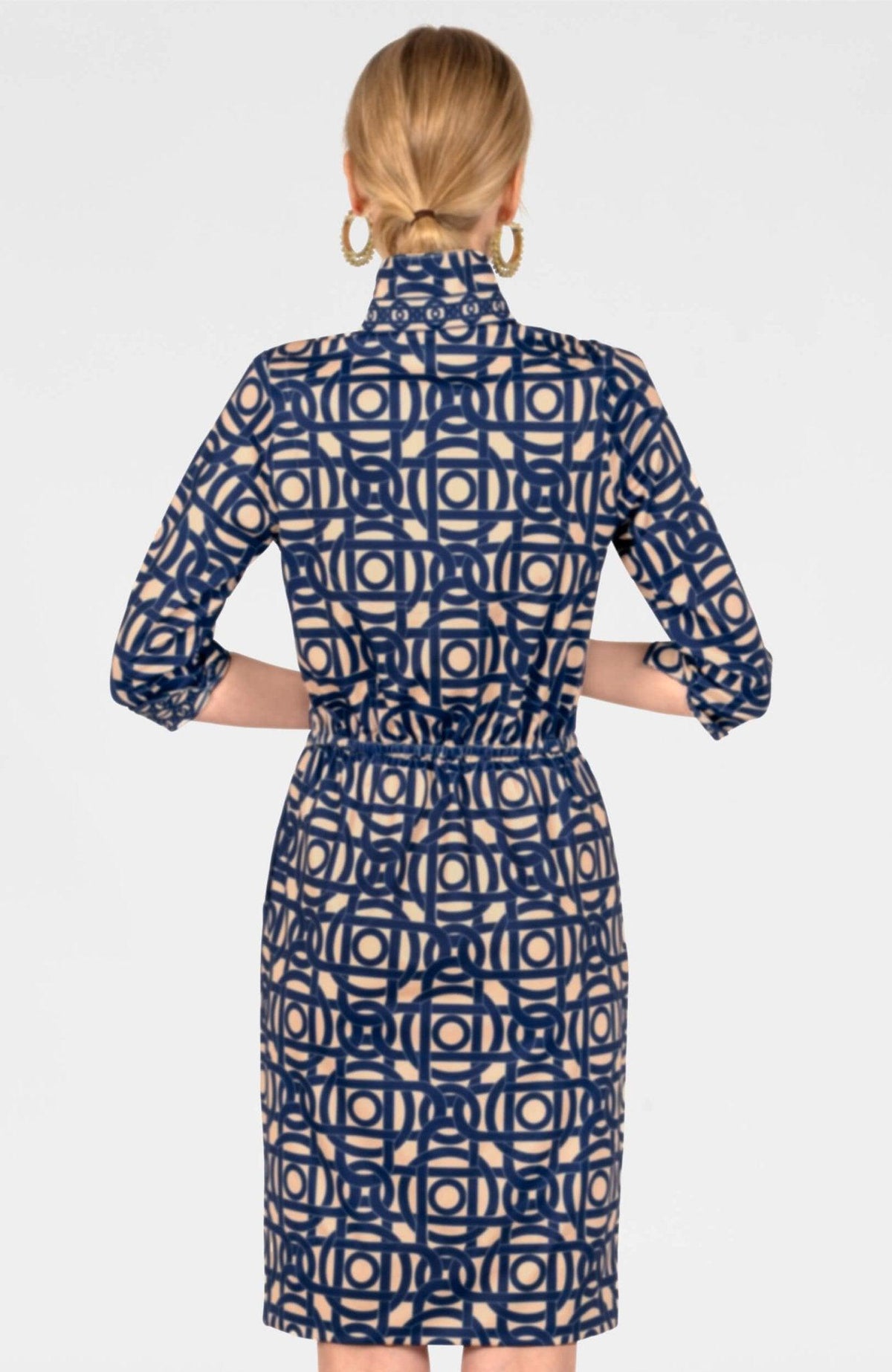 Twist & Shout Dress - Aubazine Navy