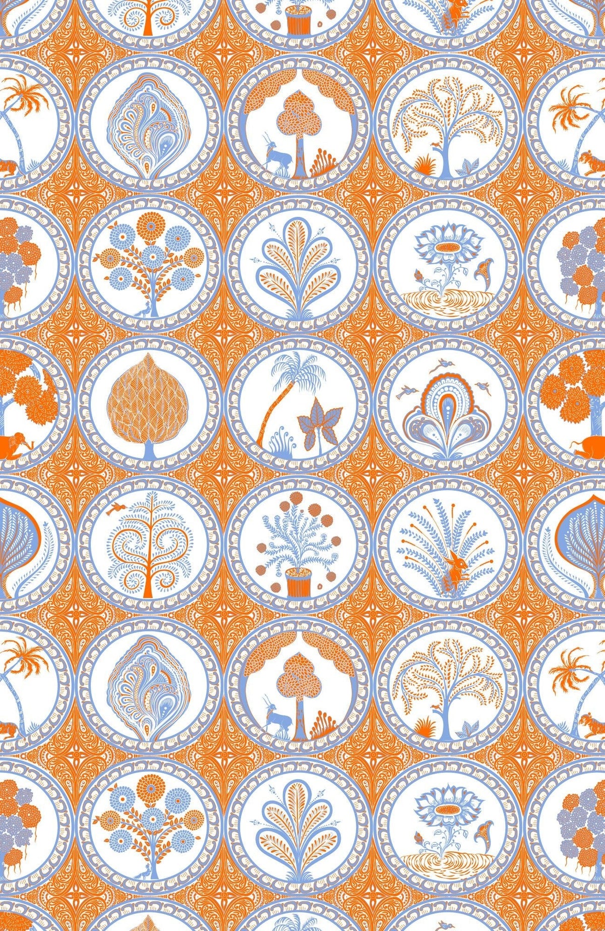 Twist & Shout Dress - Circle Of Love Orange Periwinkle