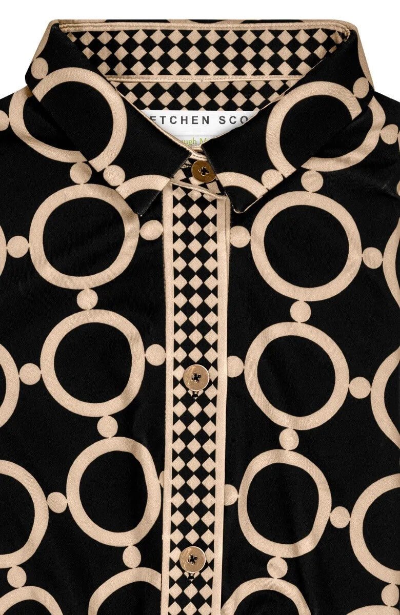 Twist & Shout Dress - Dip & Dot - Final Sale Black