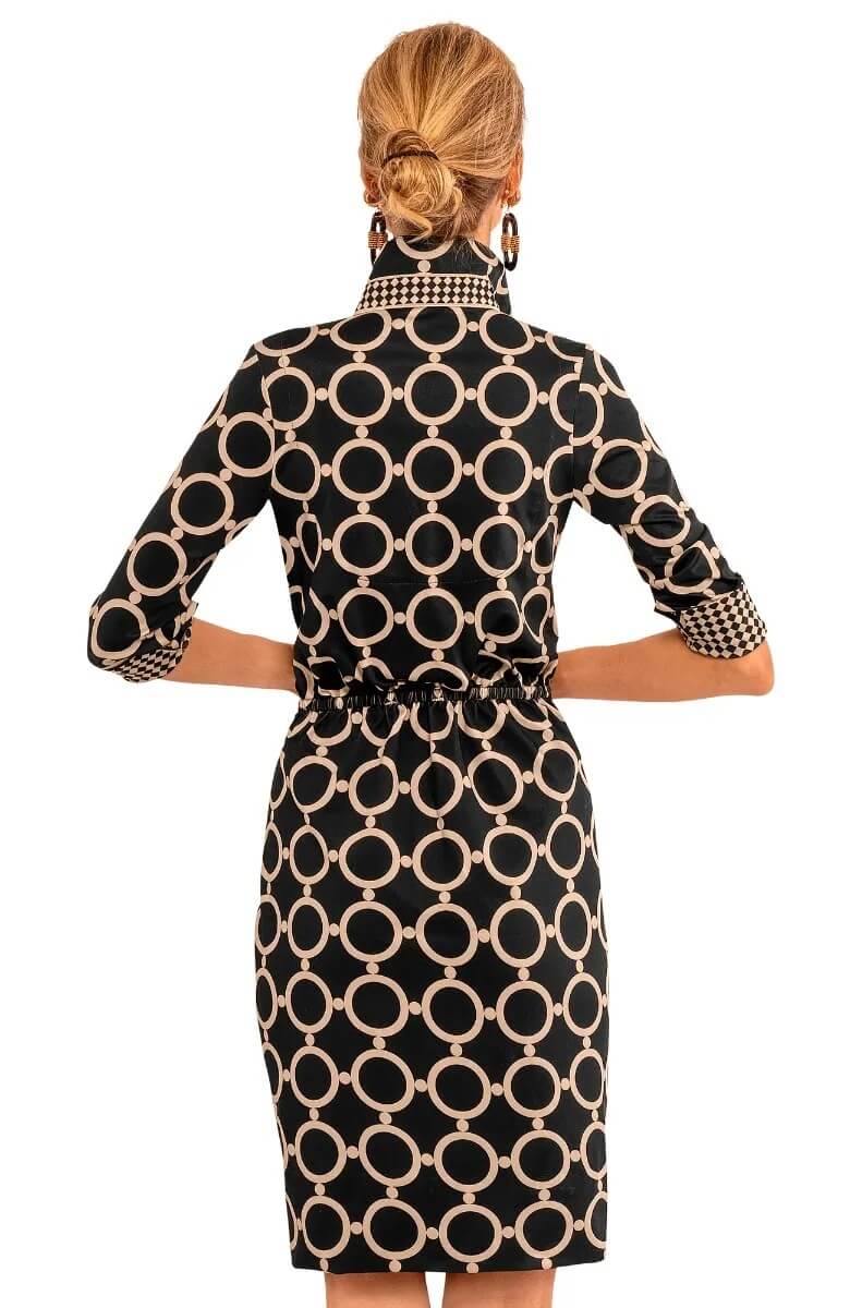 Twist & Shout Dress - Dip & Dot - Final Sale Black
