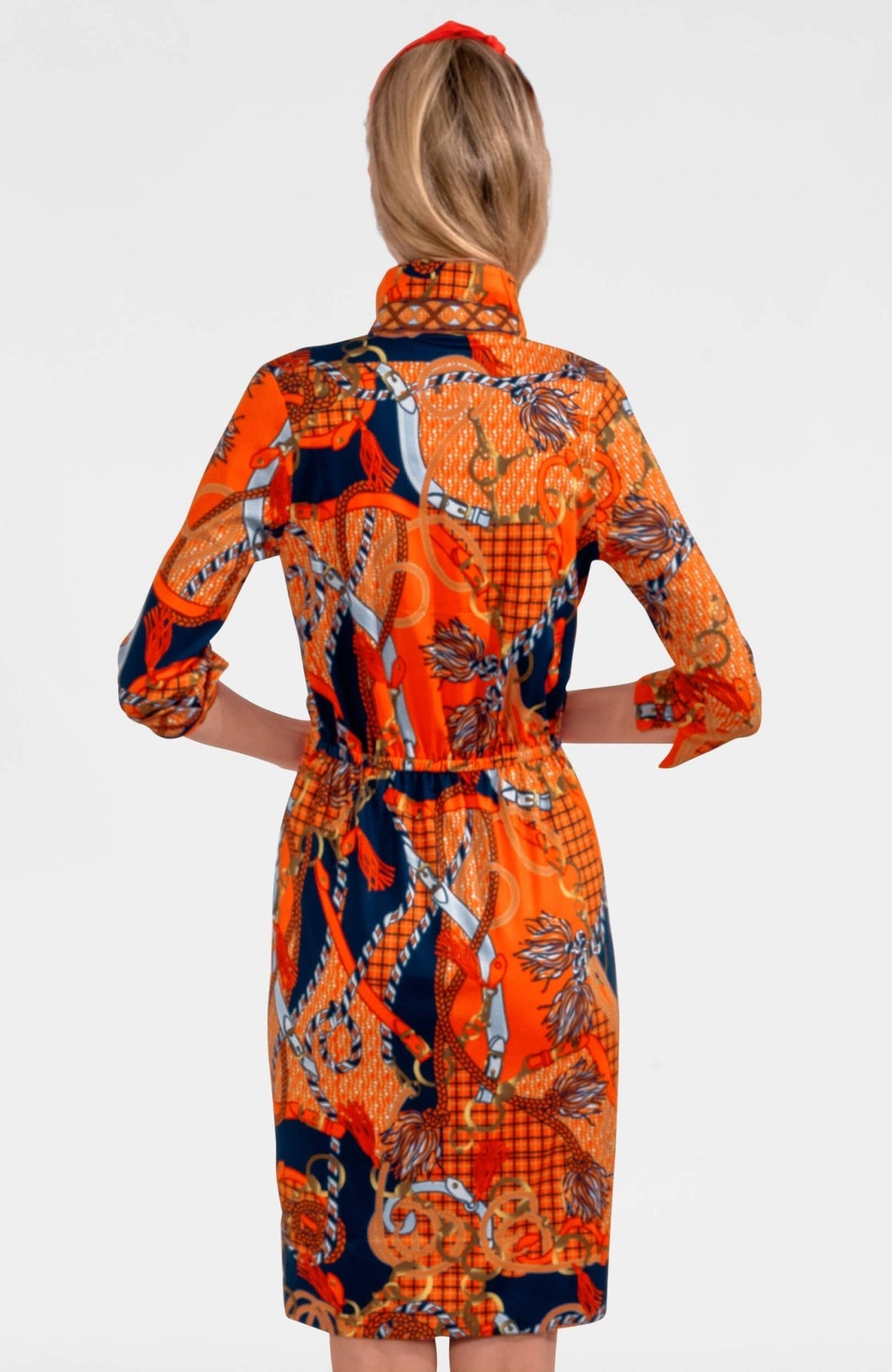 Twist & Shout Dress - Ditto Orange