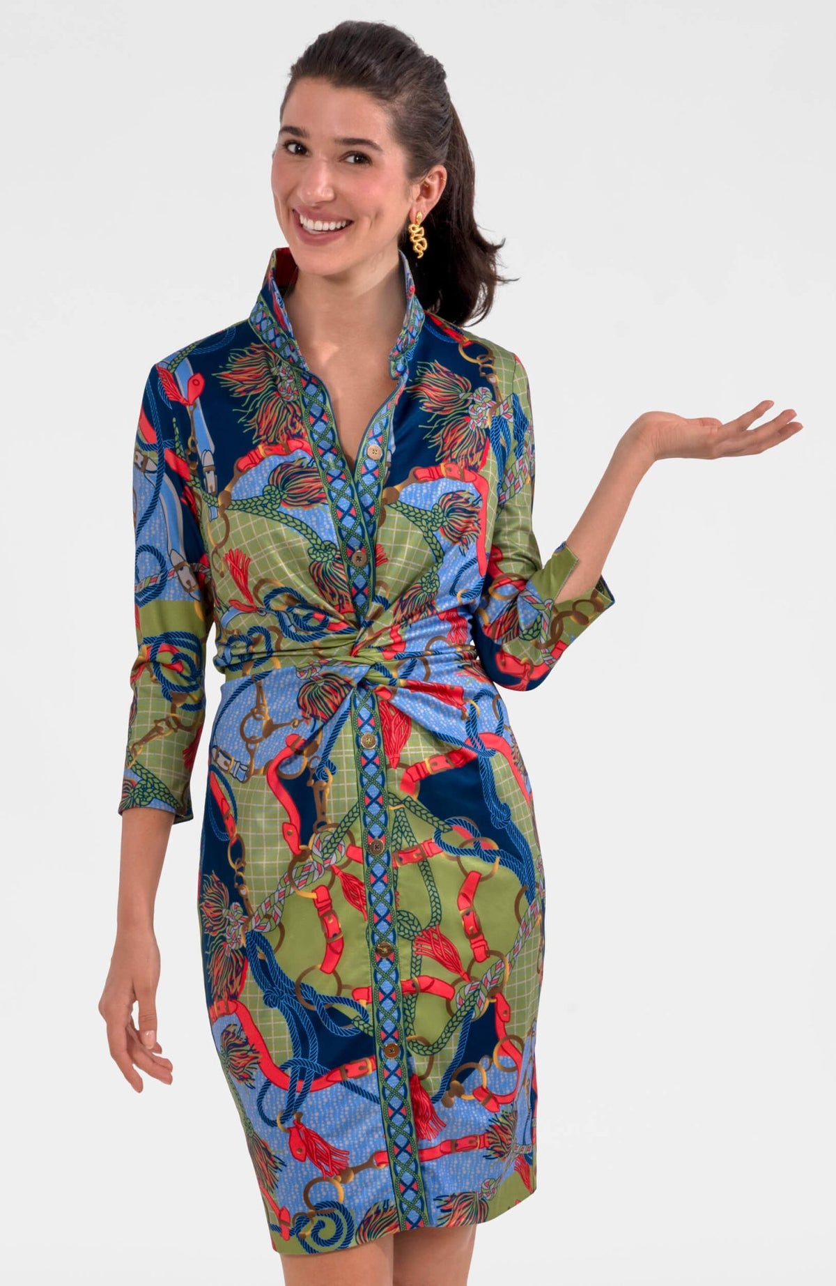 Twist & Shout Dress - Ditto Olive