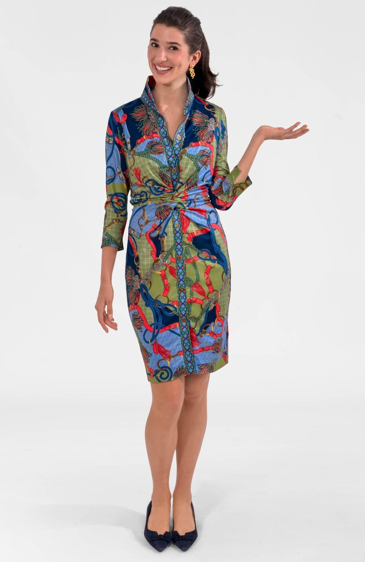 Twist & Shout Dress - Ditto Olive