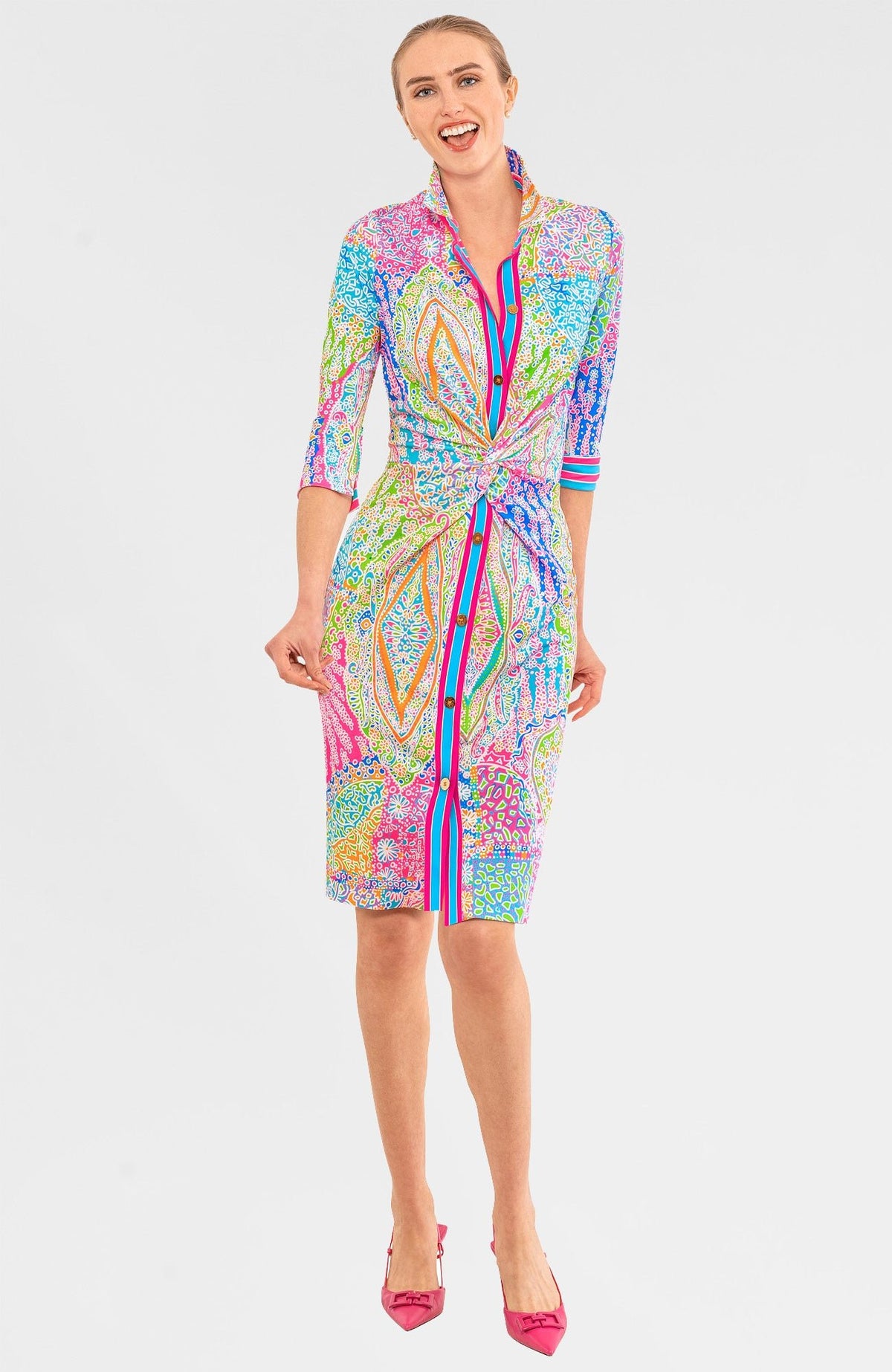 Twist & Shout Dress - Grand Bazaar Brights