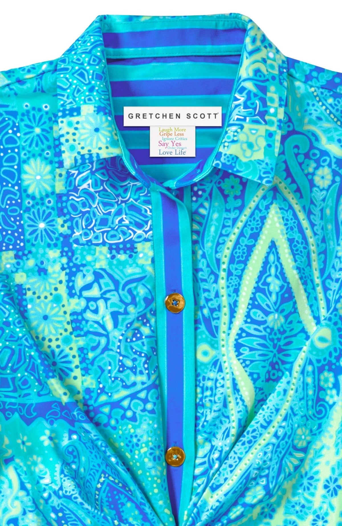 Twist & Shout Dress - Grand Bazaar Turquoise