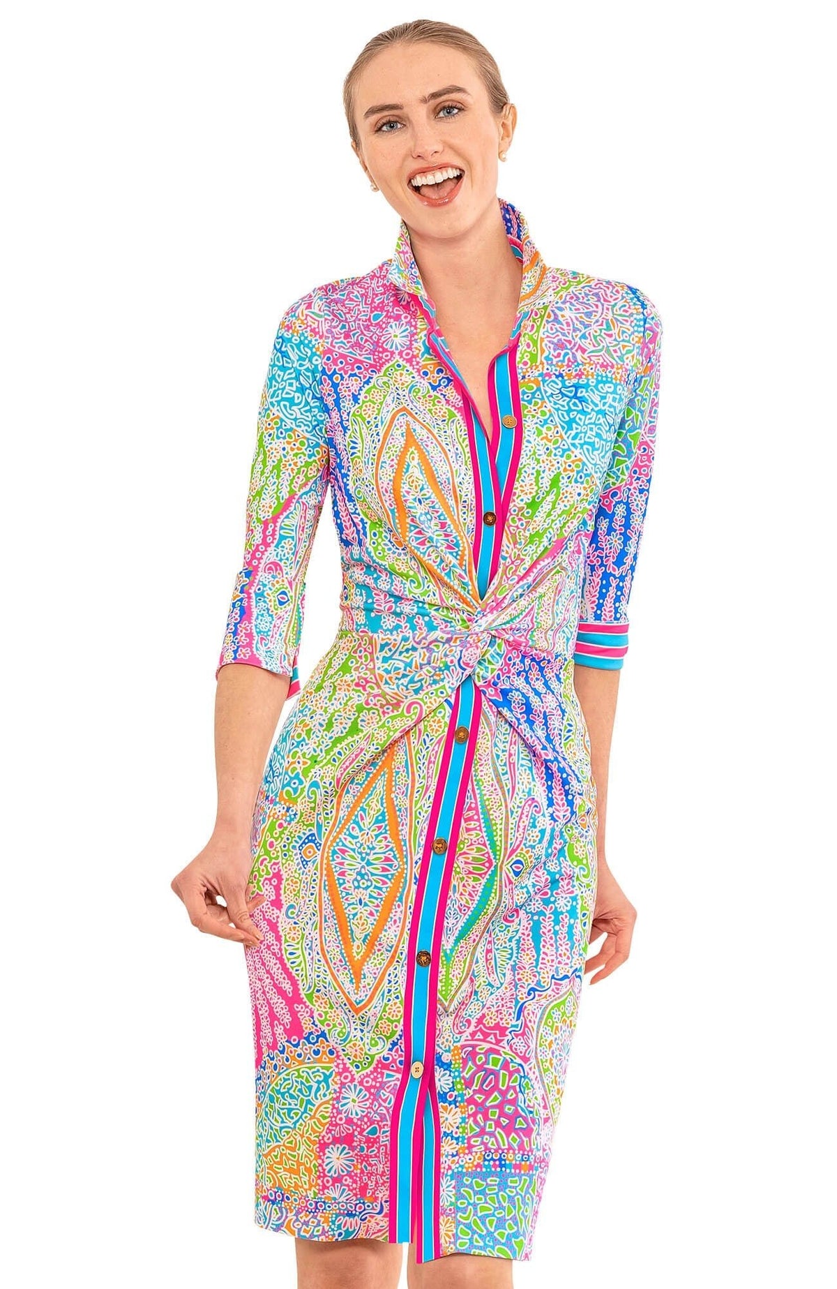 Twist & Shout Dress - Grand Bazaar Brights