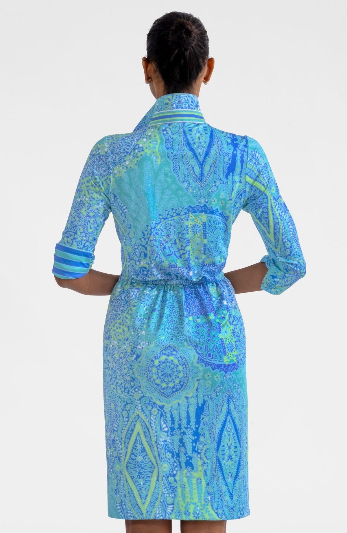 Twist & Shout Dress - Grand Bazaar Turquoise