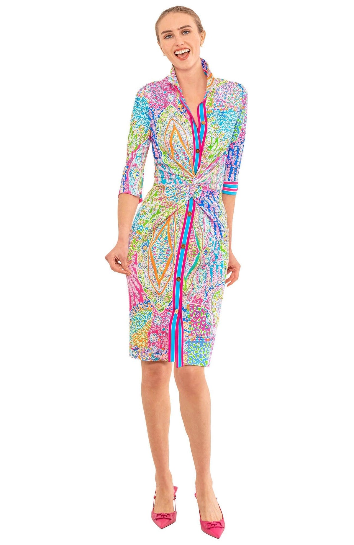 Twist & Shout Dress - Grand Bazaar Brights