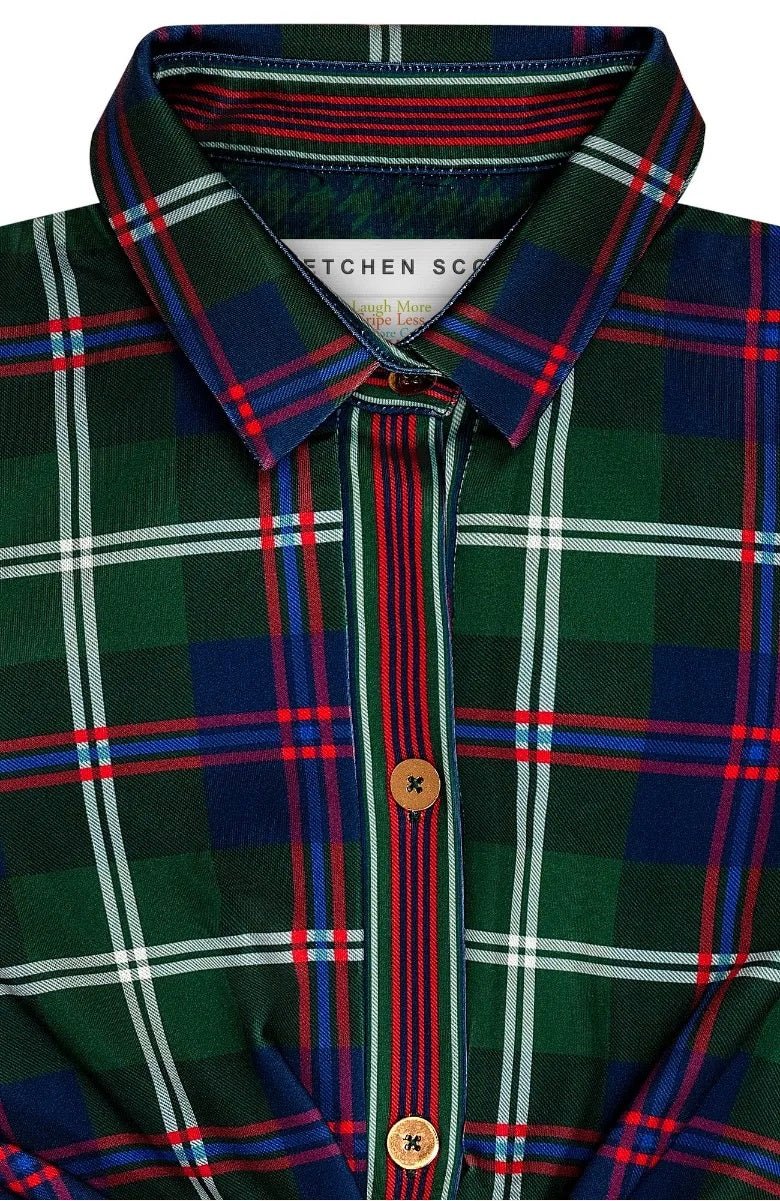 Twist & Shout Dress - Middleton Plaid - Final Sale Green
