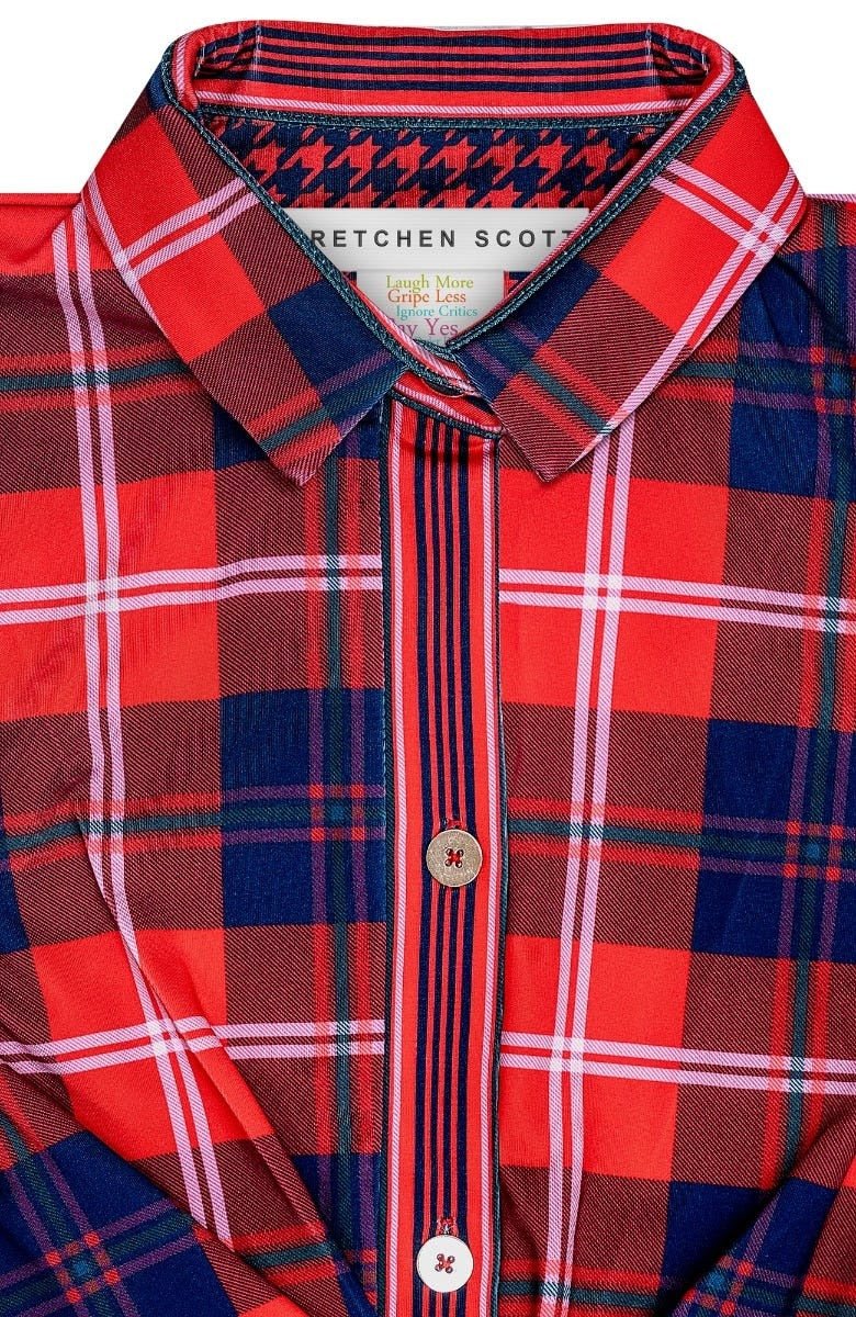Twist & Shout Dress - Middleton Plaid - Final Sale Red