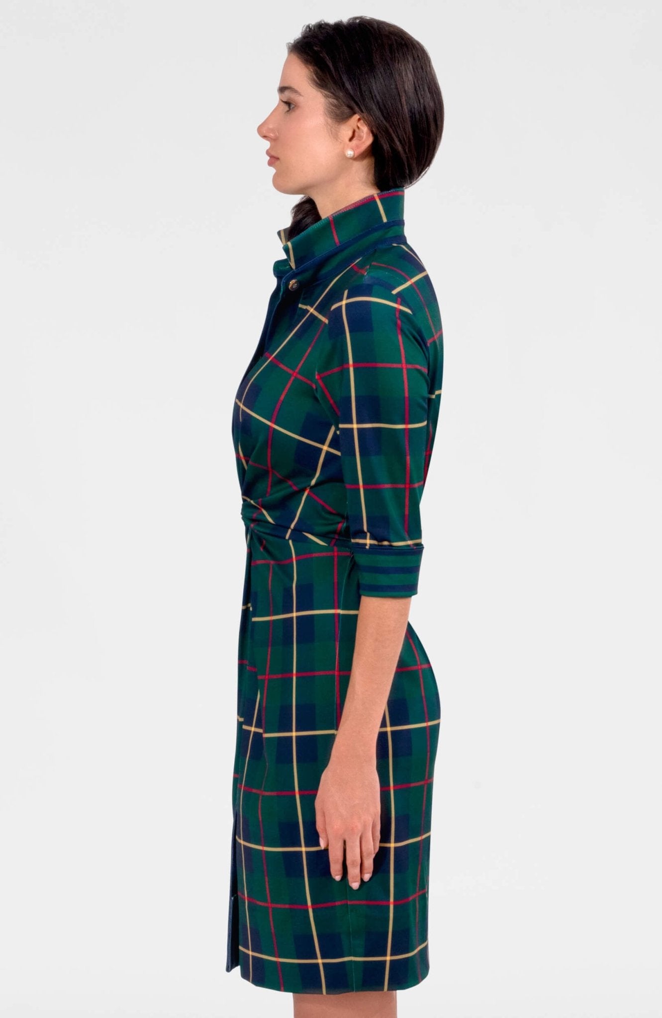 Twist & Shout Dress - Plaidly Cooper Green Multi