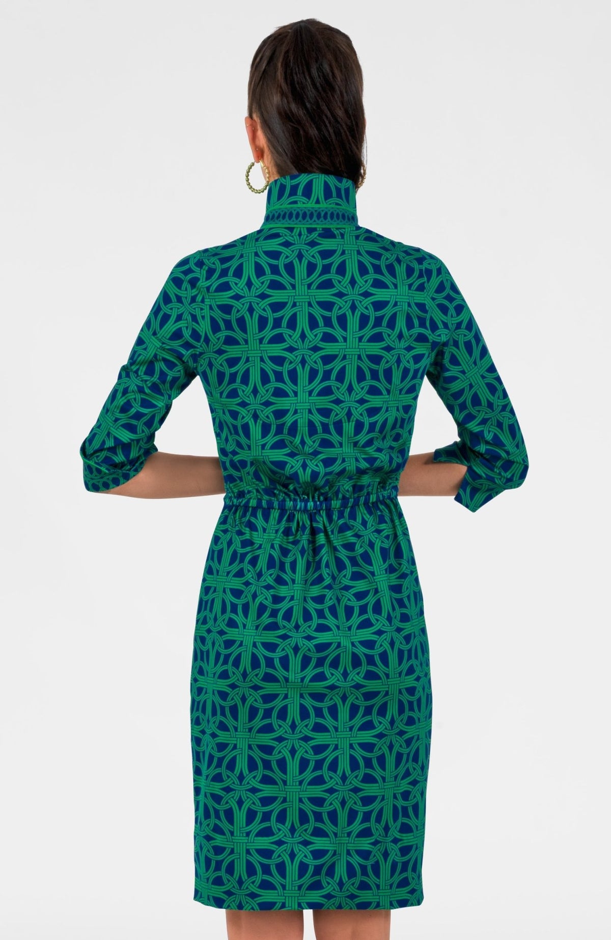 Twist & Shout Dress - Ring Toss Navy Kelly