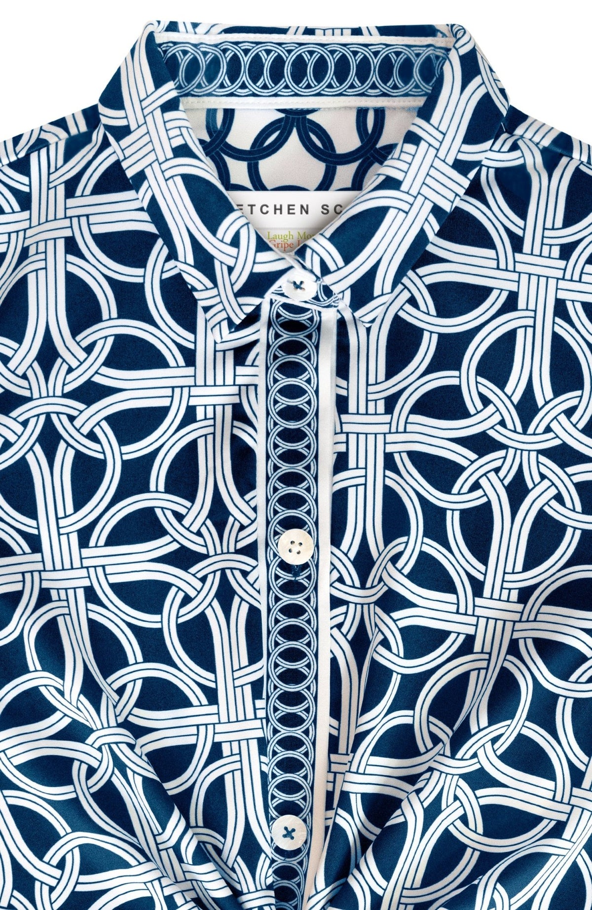 Twist & Shout Dress - Ring Toss Navy