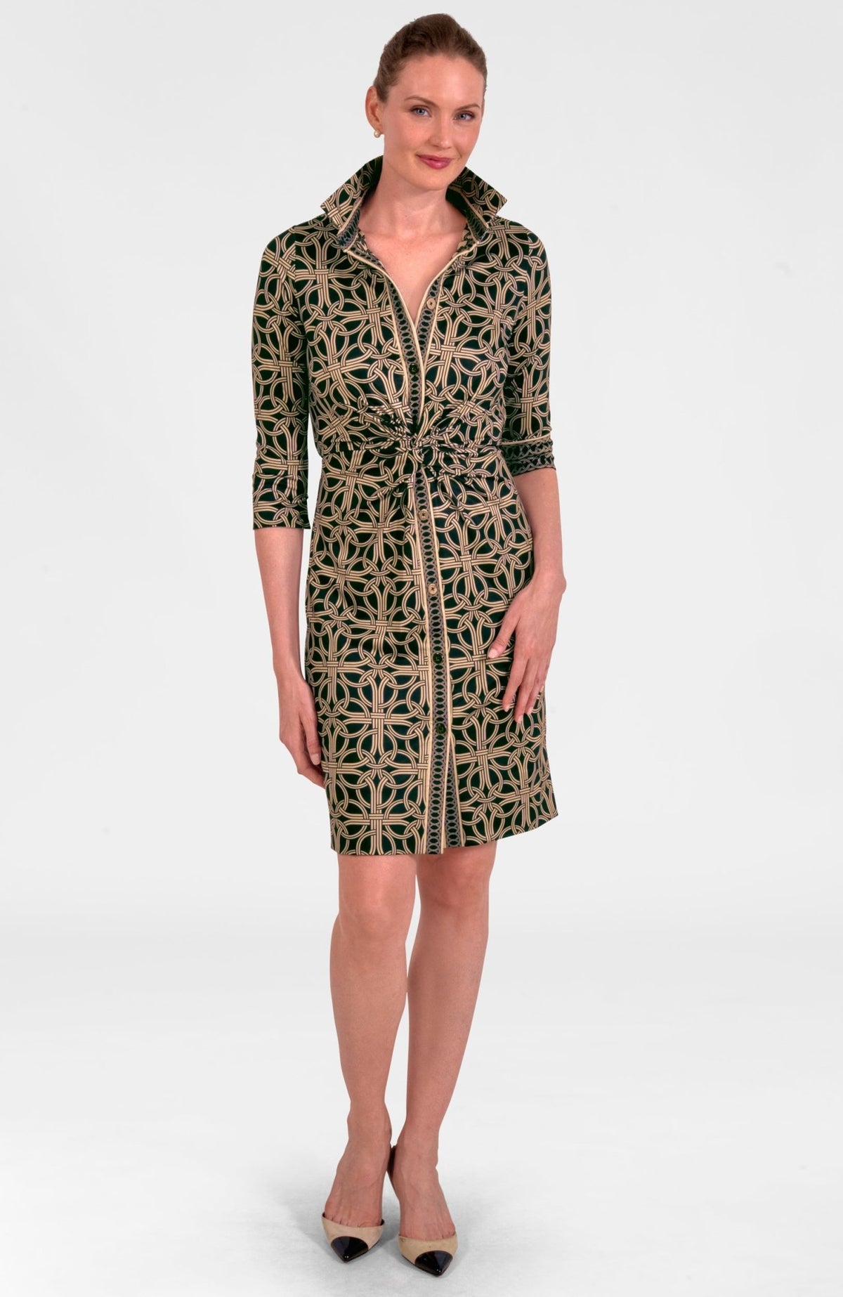 Twist & Shout Dress - Ring Toss Black