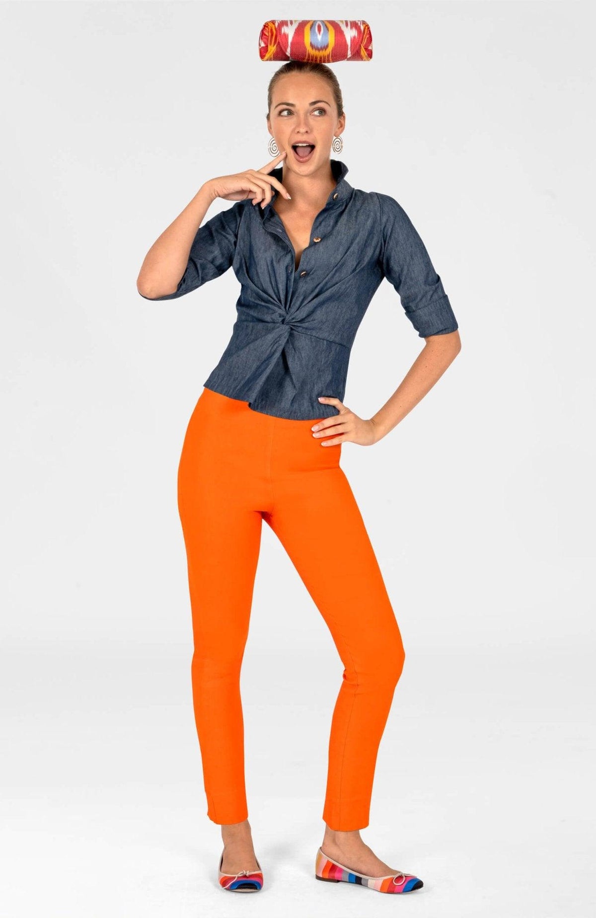 Twist & Shout Top - Chambray Denim