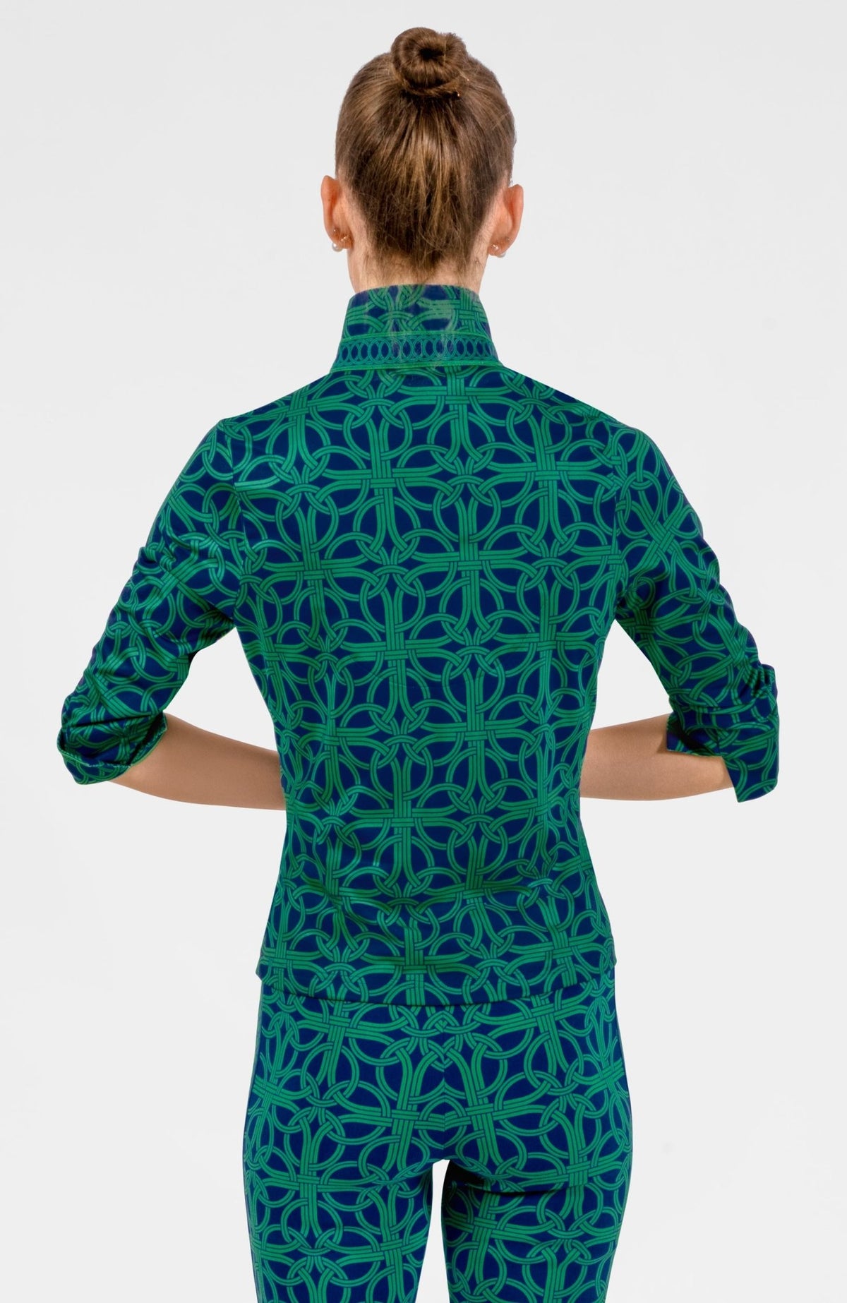 Twist & Shout Top - Ring Toss Navy Kelly