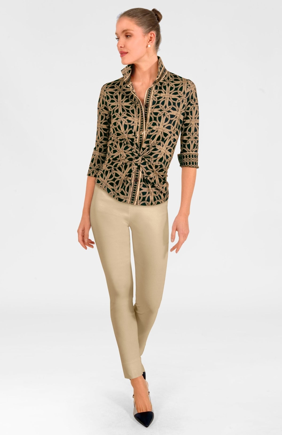 Twist & Shout Top - Ring Toss Black