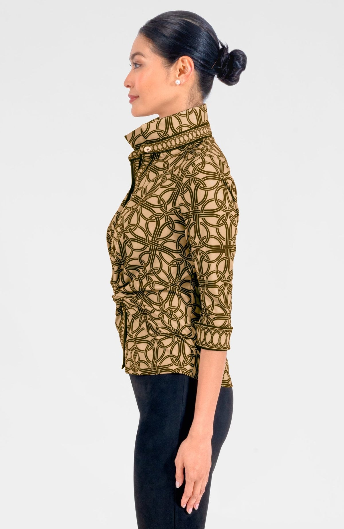 Twist & Shout Top - Ring Toss Champagne