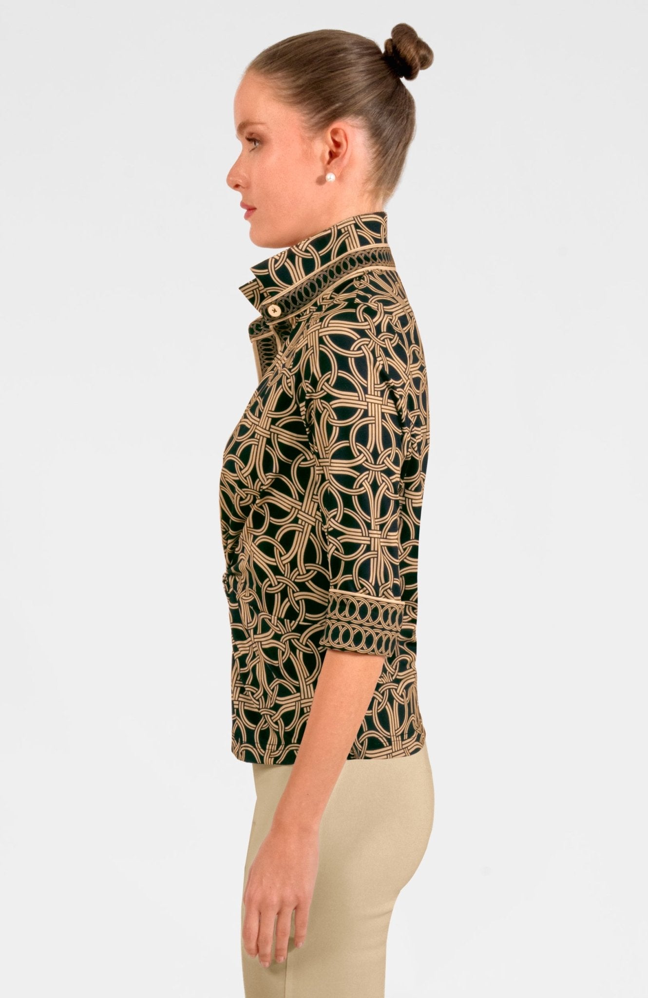 Twist & Shout Top - Ring Toss Black