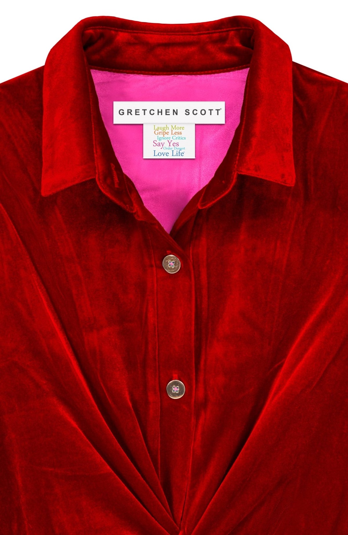 Twist & Shout Top - Silky Velvet Crimson