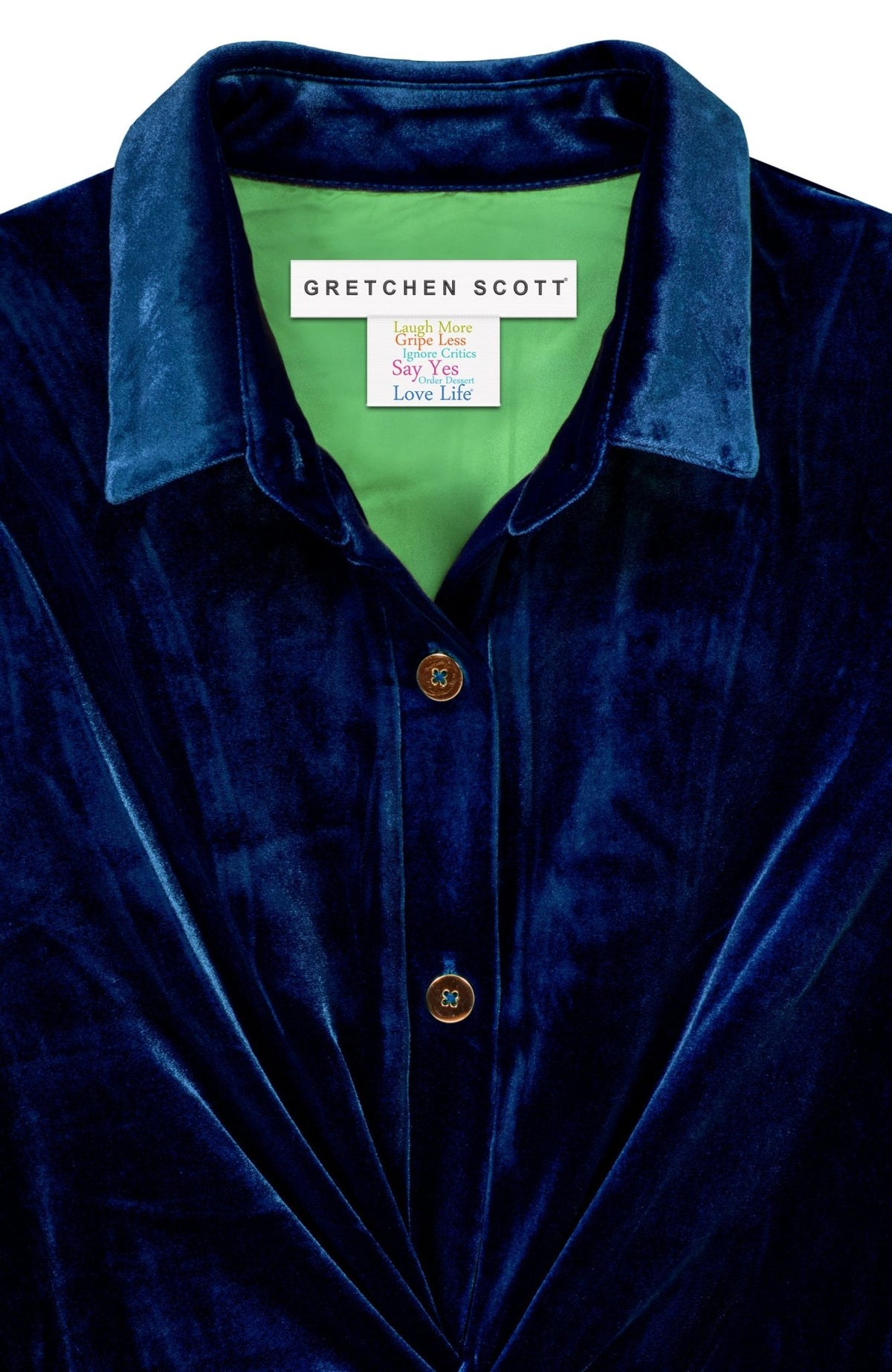 Twist & Shout Top - Silky Velvet Navy