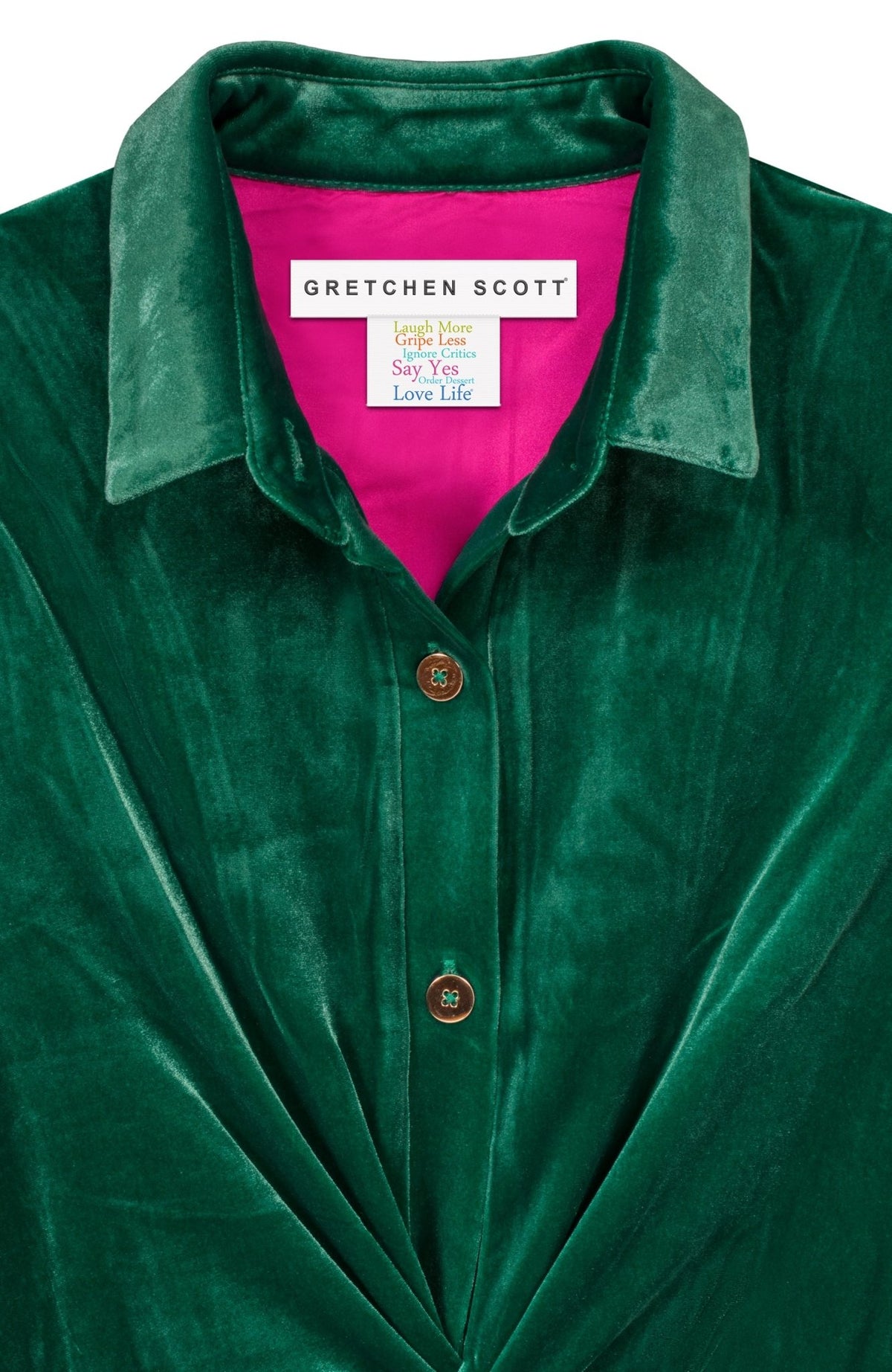 Twist & Shout Top - Silky Velvet Emerald