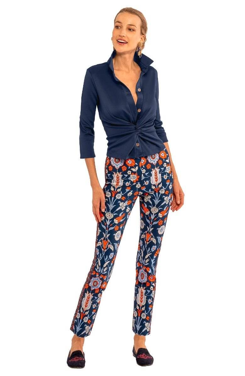 Twist & Shout Top - Solid Navy