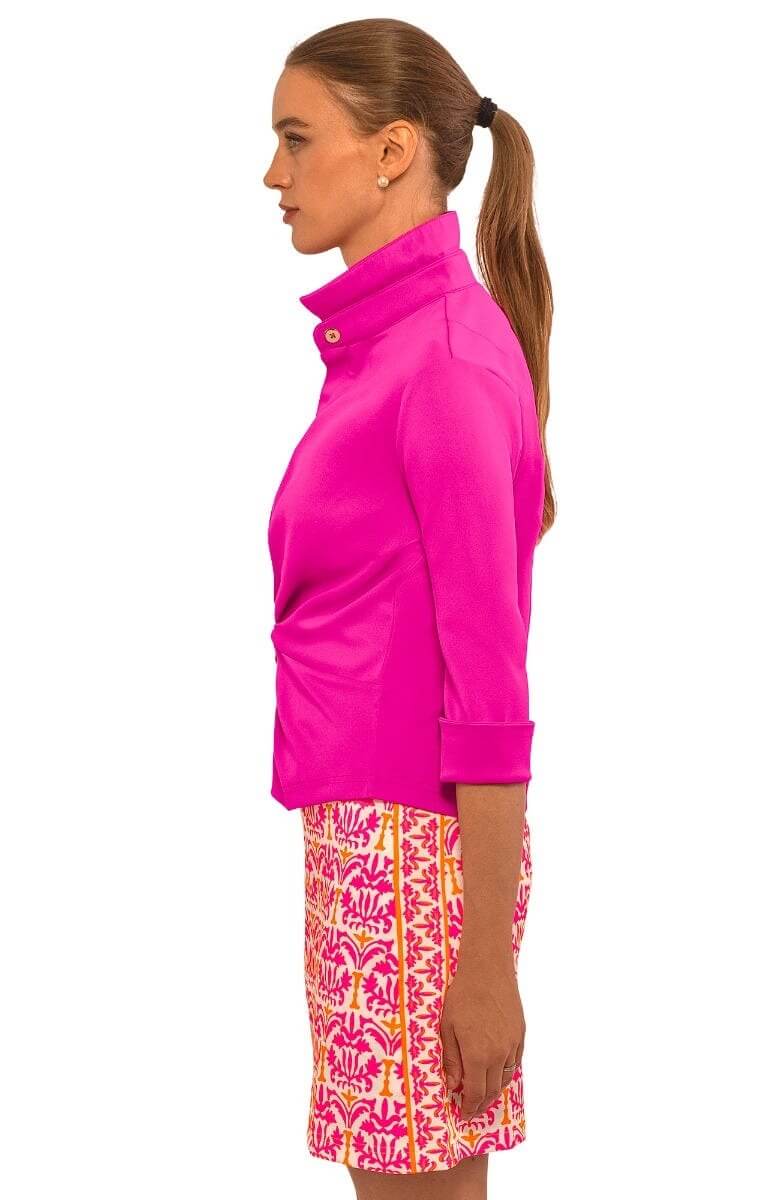 Twist & Shout Top - Solid Pink