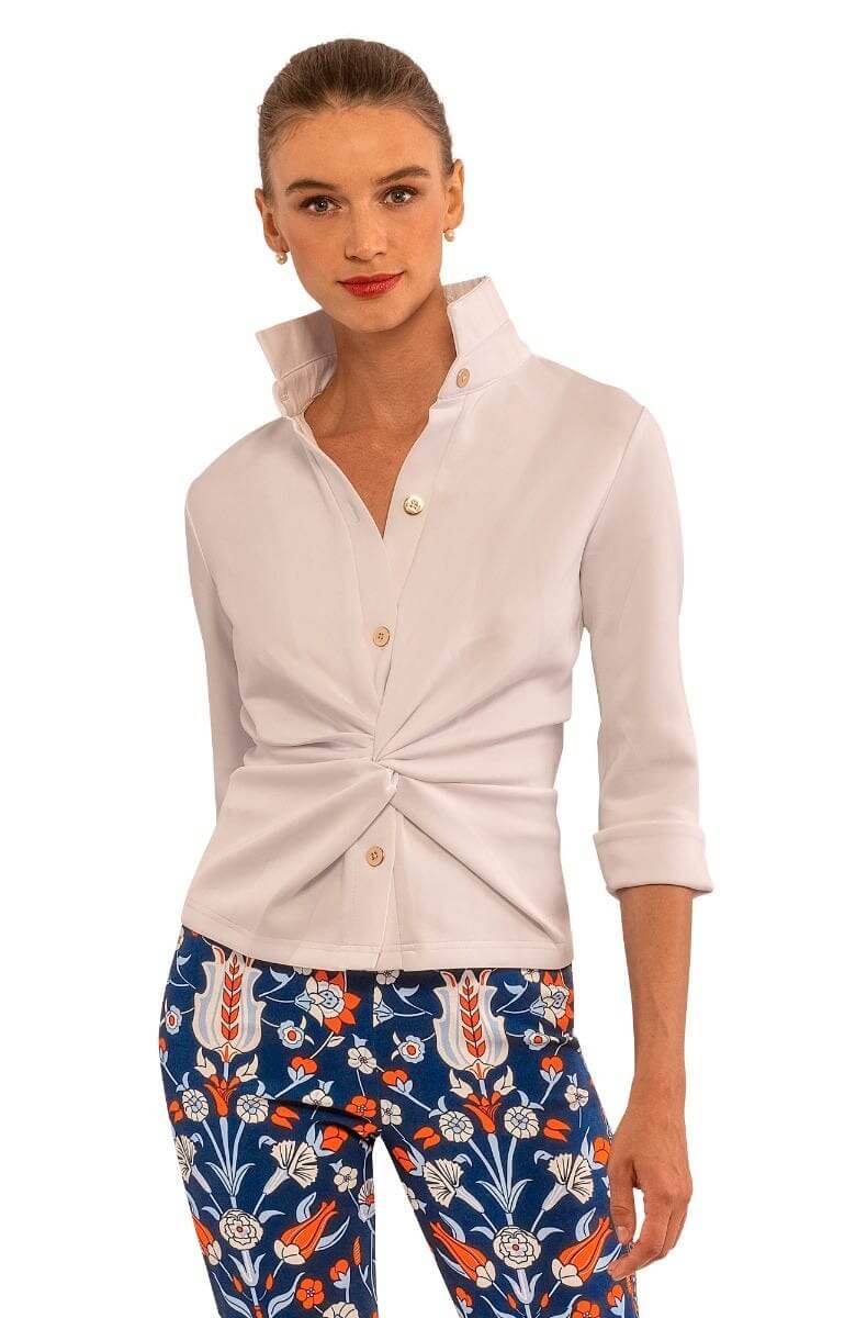 Twist & Shout Top - Solid White