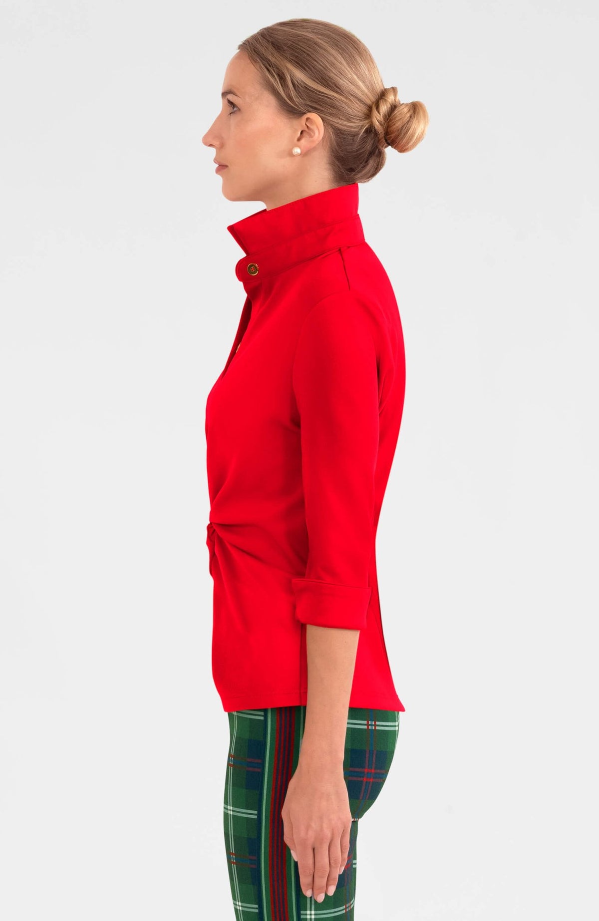 Twist & Shout Top - Solid Crimson