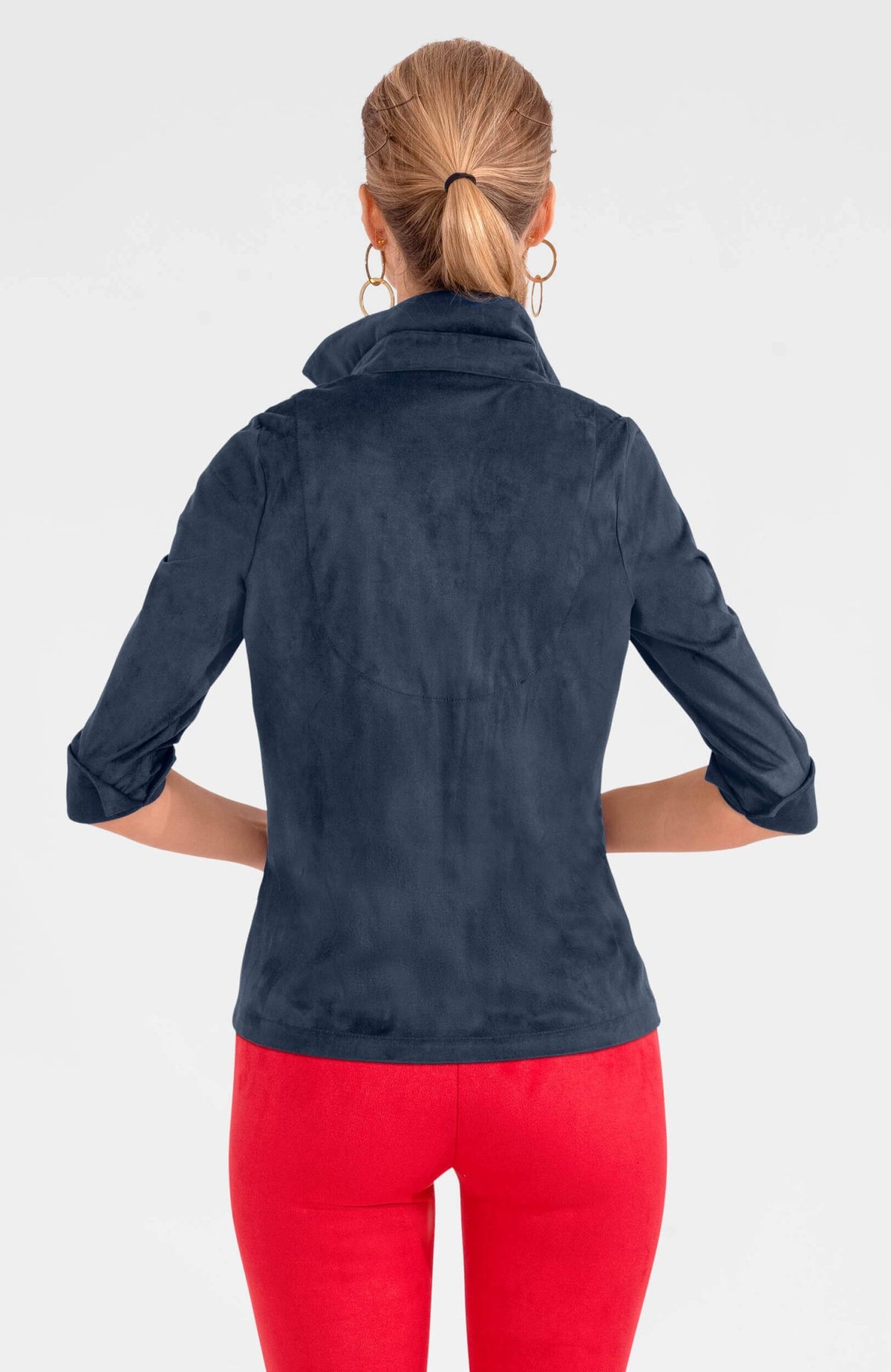 Twist & Shout Top - Ultra Suede Navy