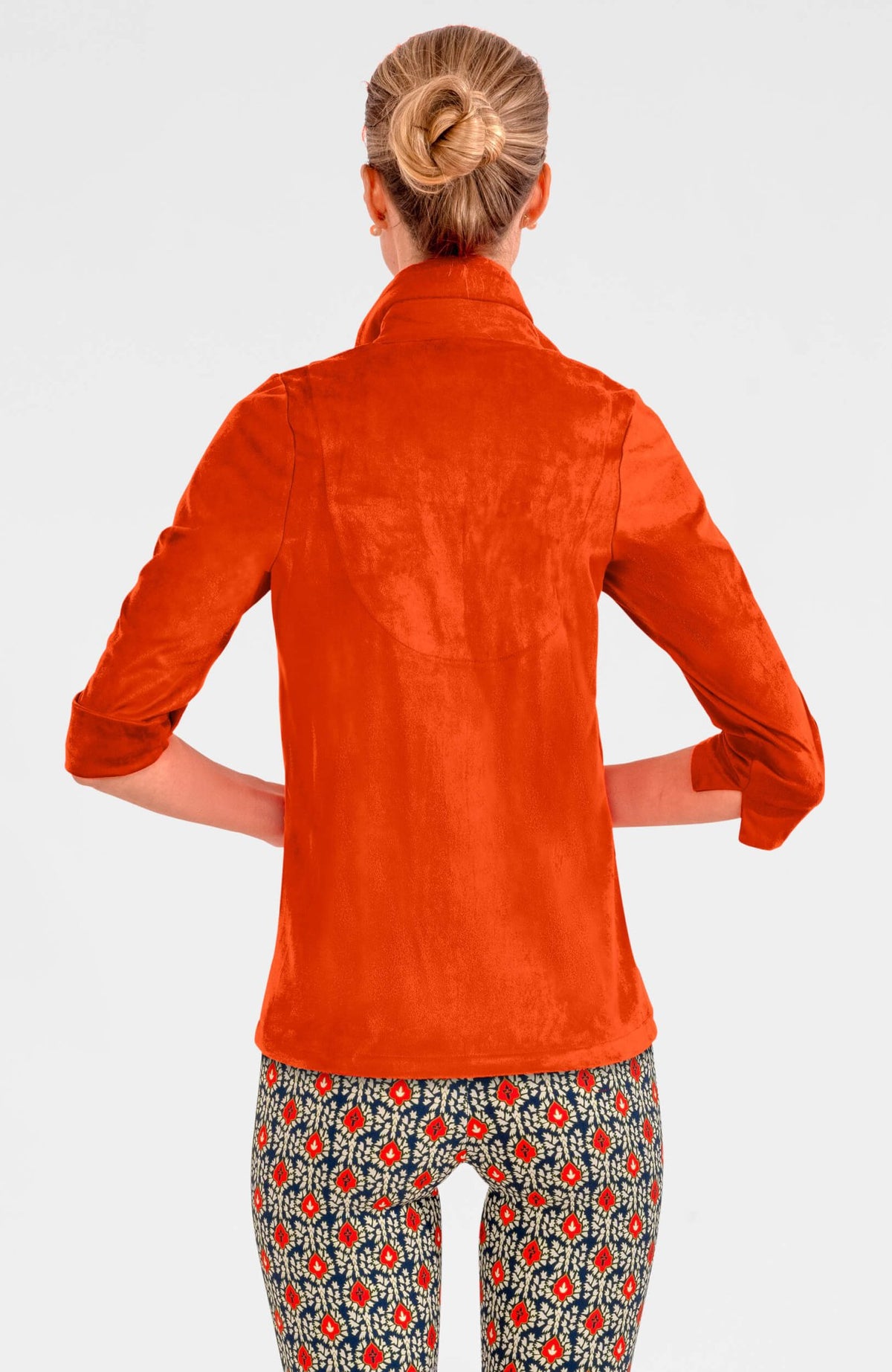 Twist & Shout Top - Ultra Suede Orange