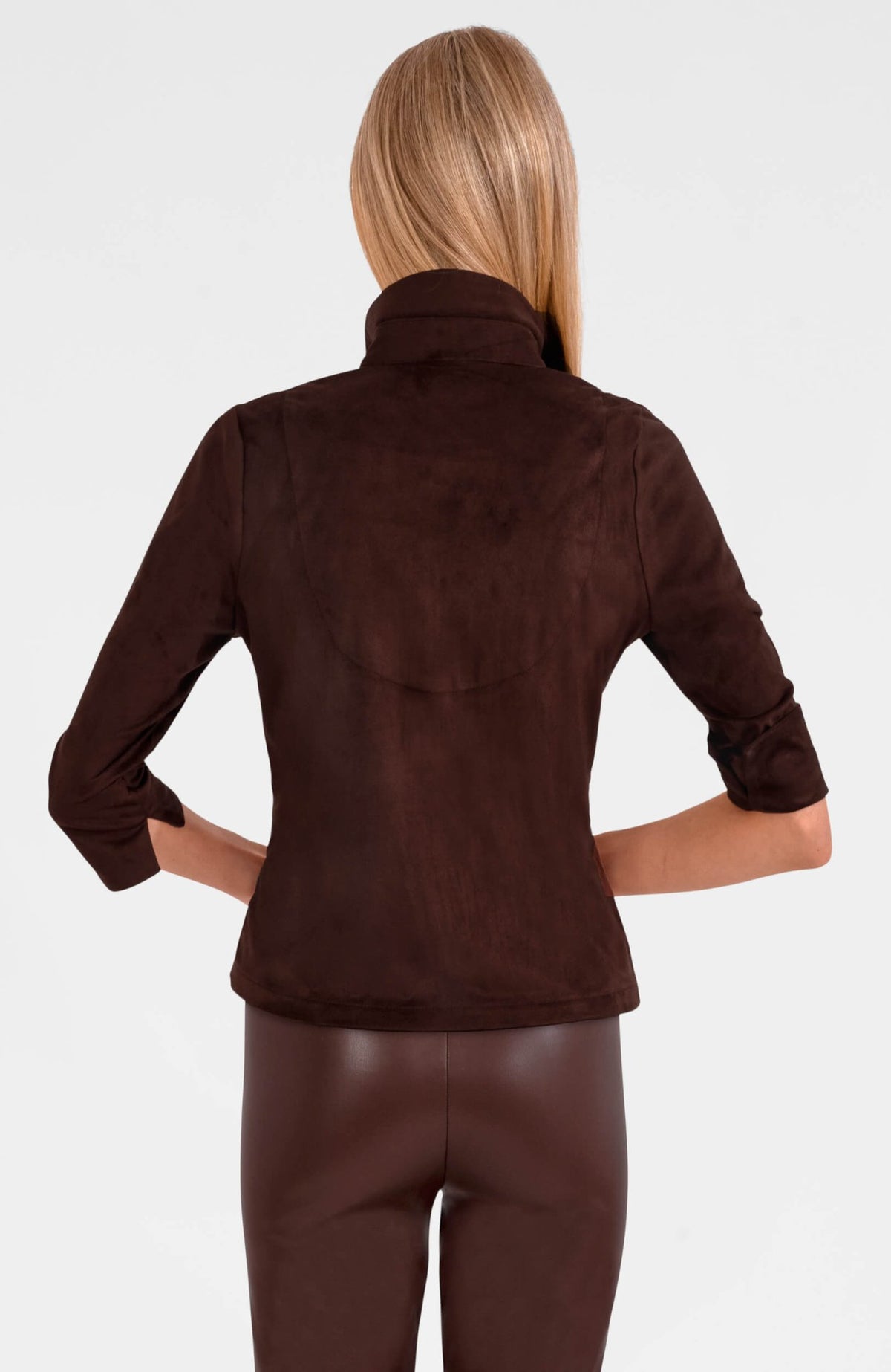 Twist & Shout Top - Ultra Suede Espresso