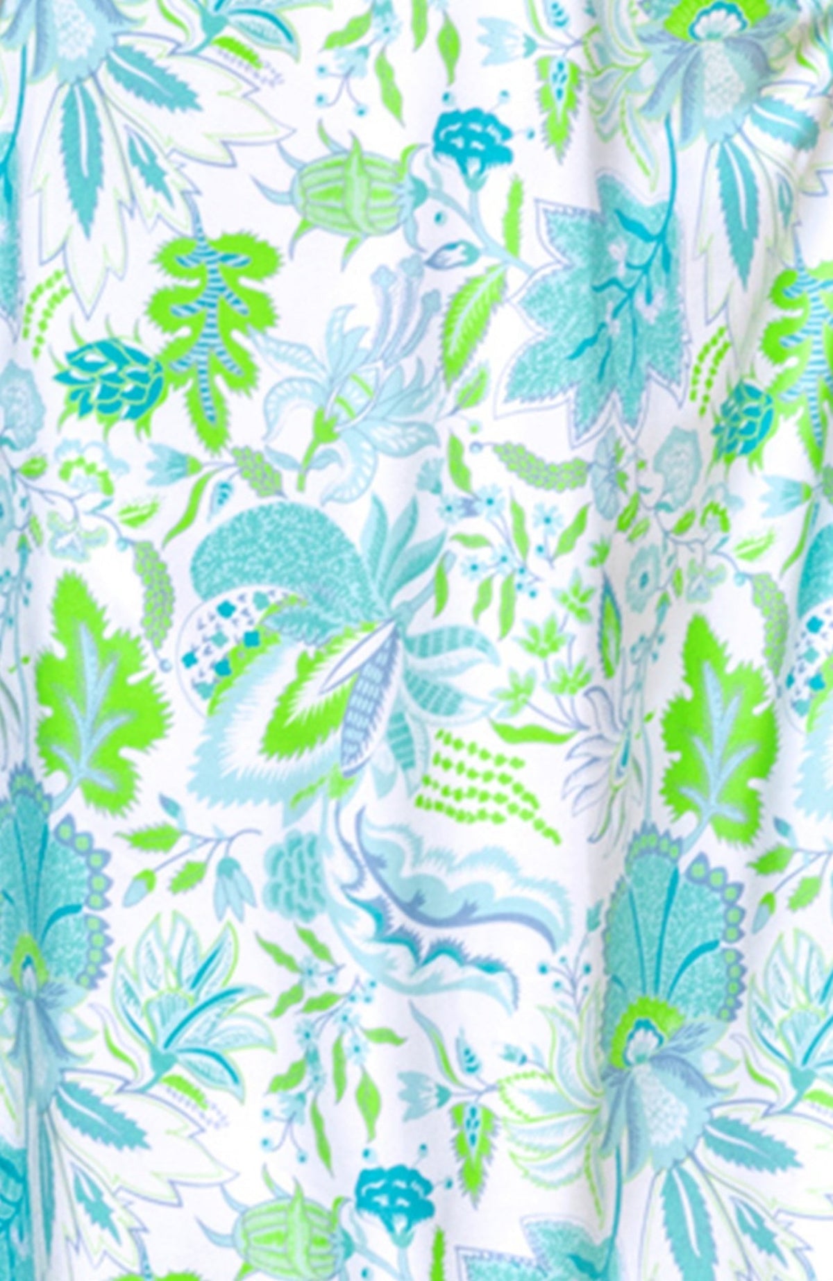 Twister Dress - Blooming Party Ocean Turq