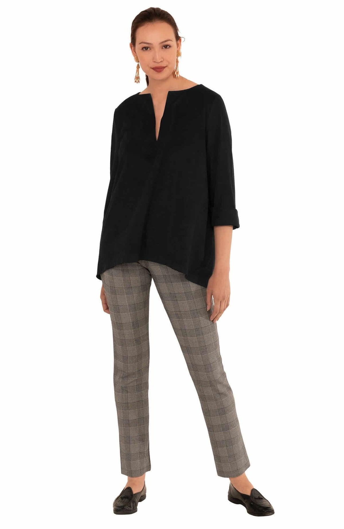 Ultra Suede Swing Top - Final Sale Black